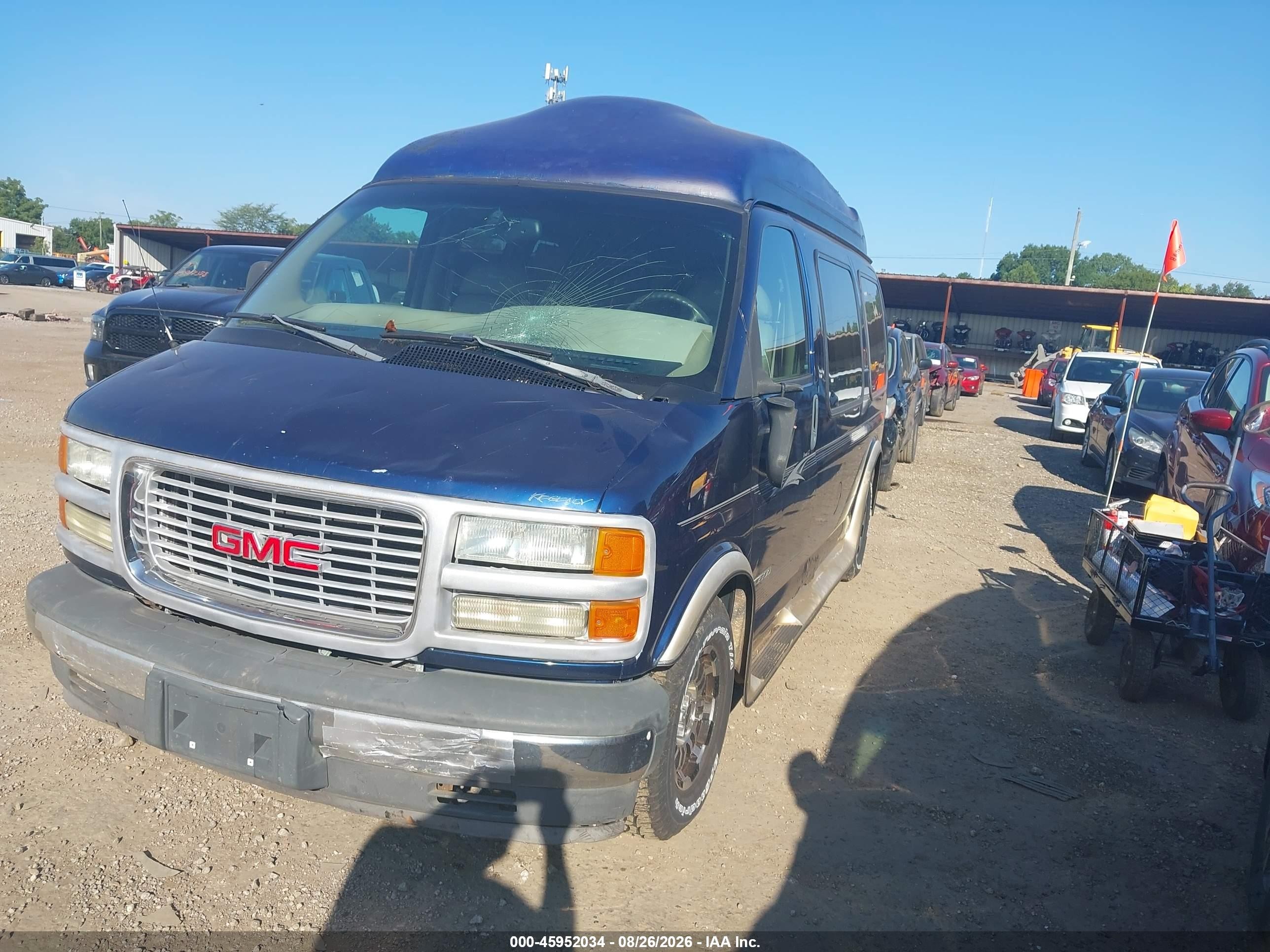 2002 Gmc Savana Standard Синий vin: 1GDFG15R921210060