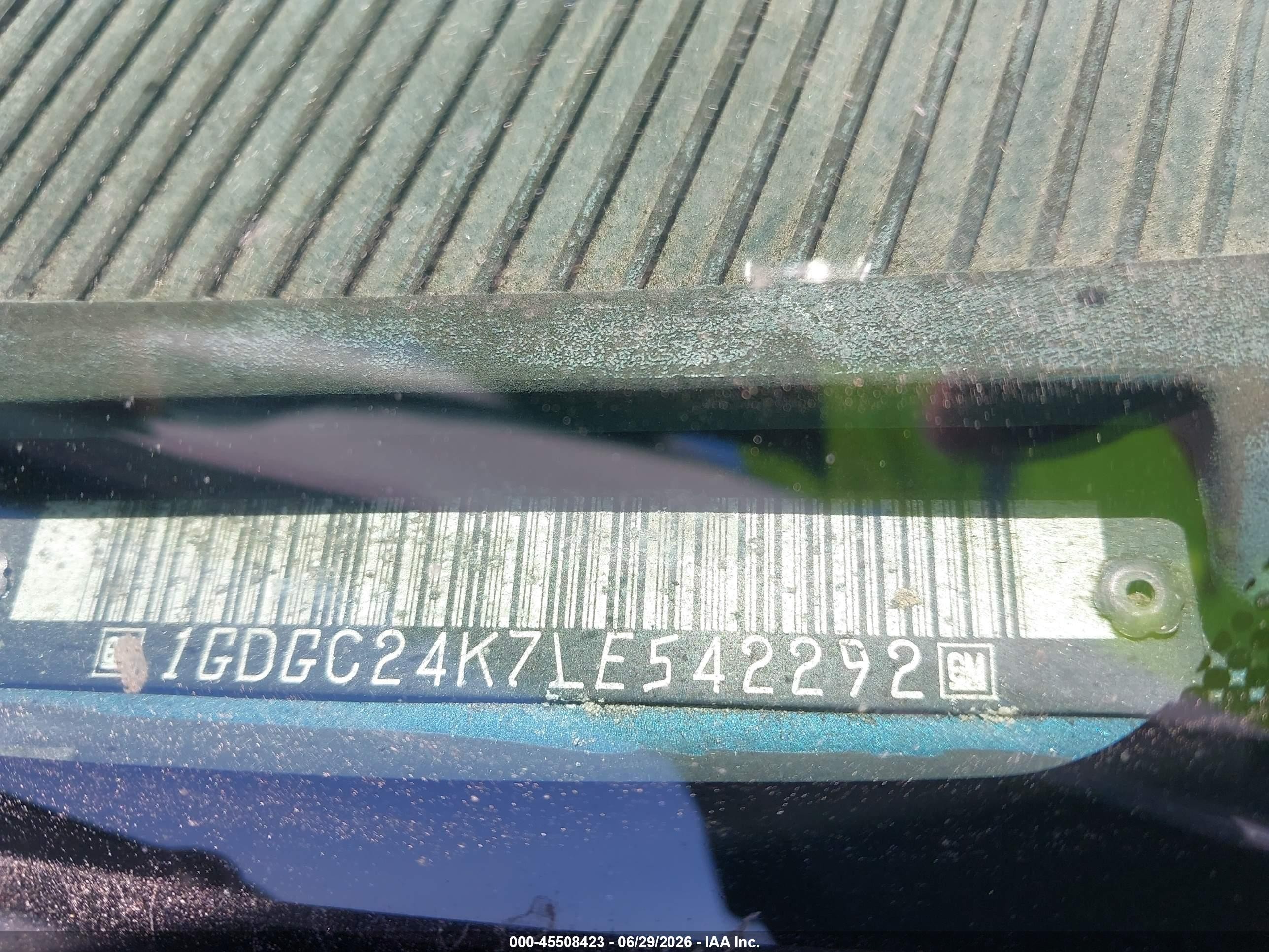 1990 Gmc Sierra C2500 Blue vin: 1GDGC24K7LE542292