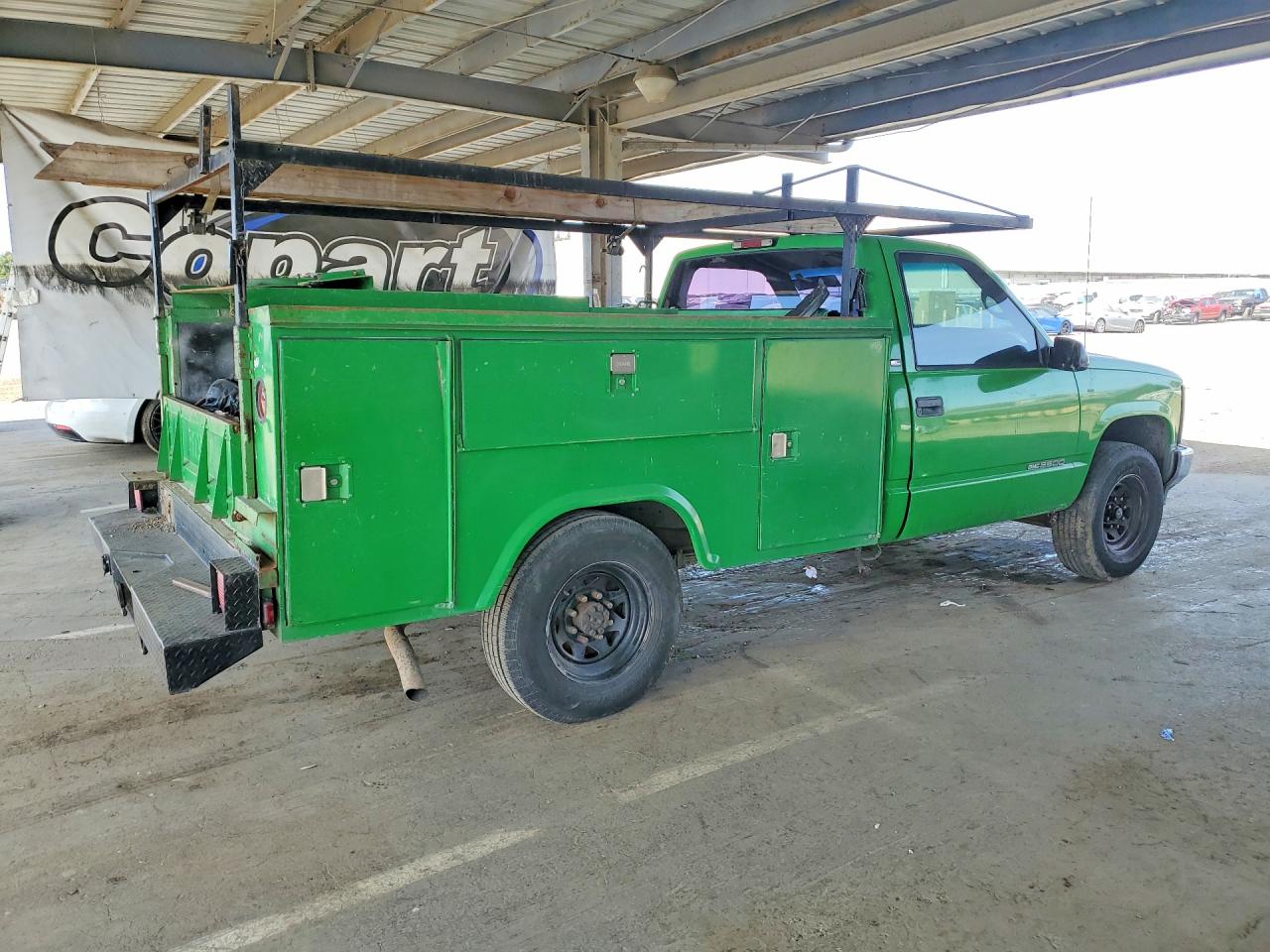 1997 Gmc Sierra C3500 Green vin: 1GDGC34R8VF043713