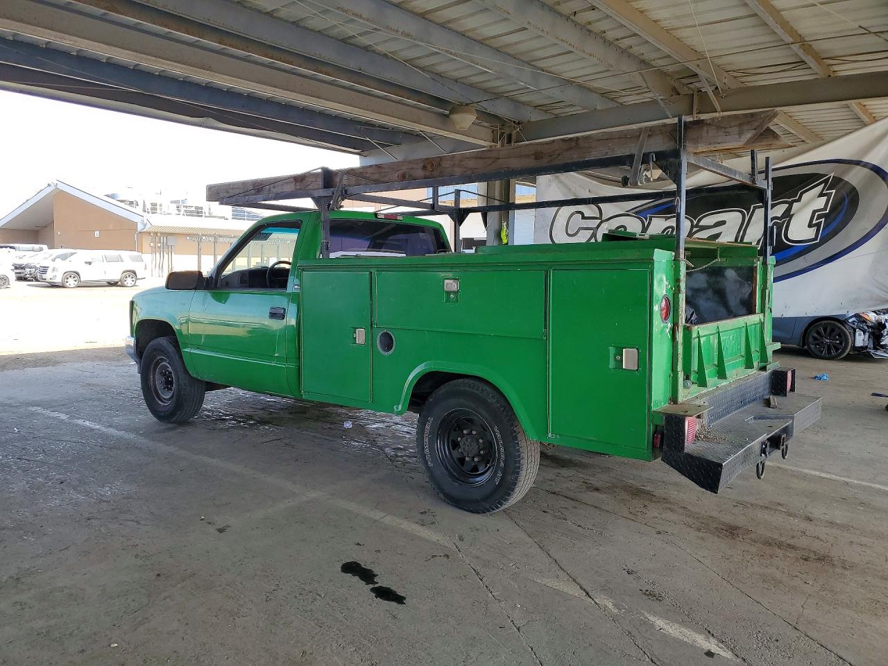 1997 Gmc Sierra C3500 Green vin: 1GDGC34R8VF043713