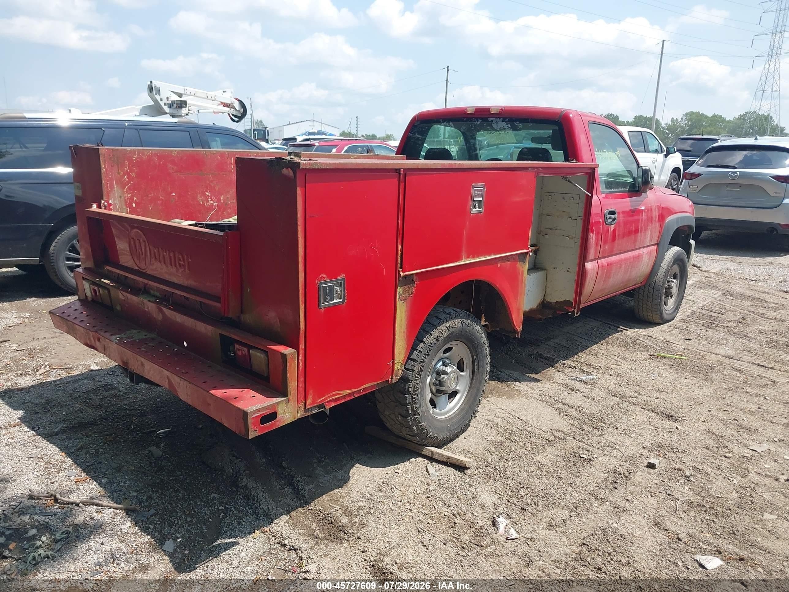 2006 Gmc Sierra 2500hd Work Truck Burgundy vin: 1GDHC24U16E225392