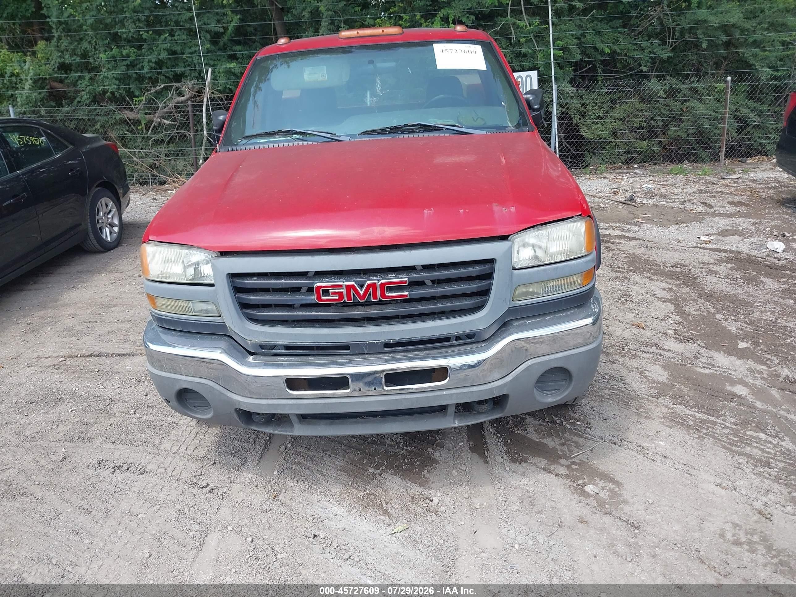 2006 Gmc Sierra 2500hd Work Truck Burgundy vin: 1GDHC24U16E225392
