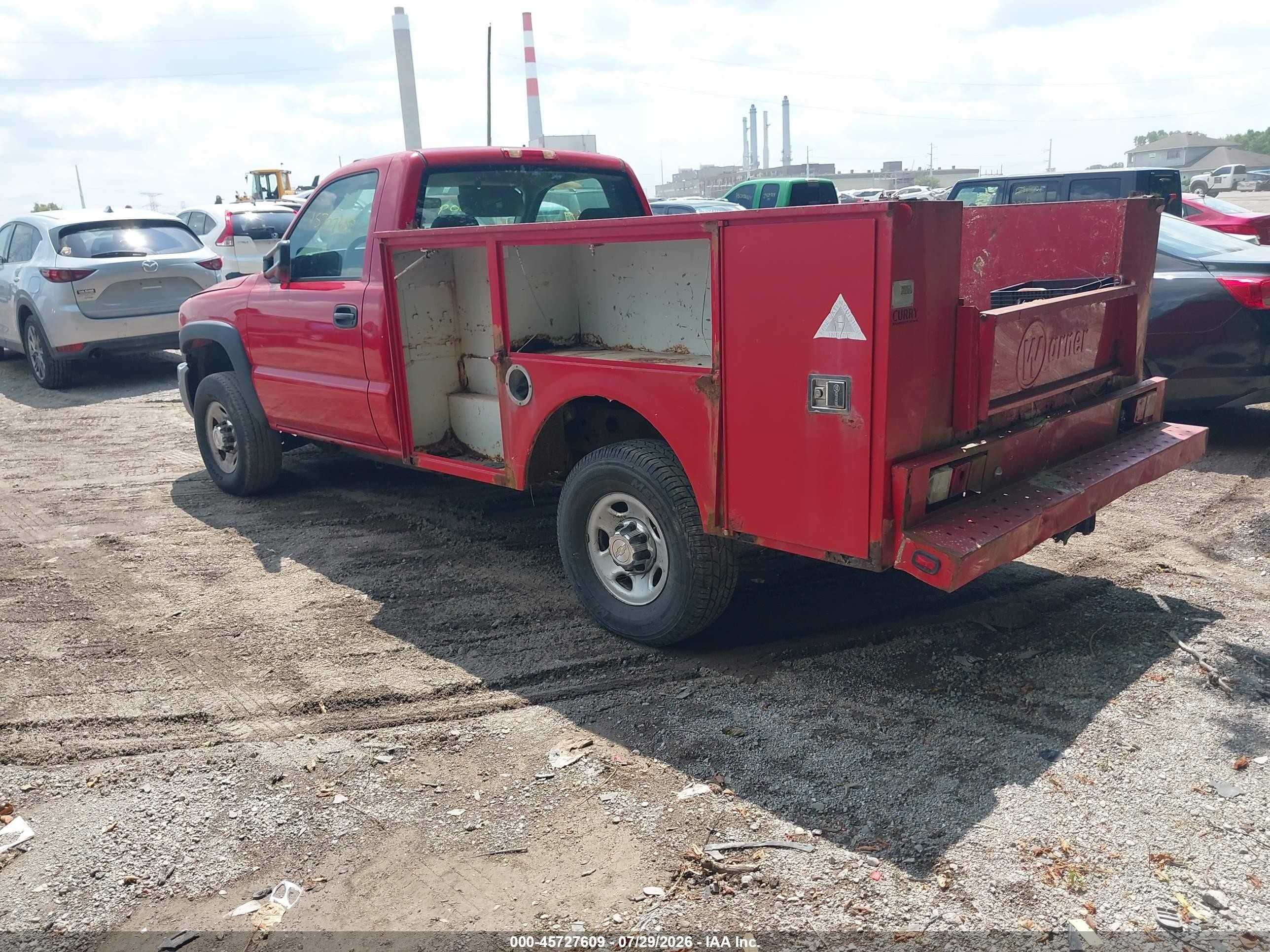 2006 Gmc Sierra 2500hd Work Truck Burgundy vin: 1GDHC24U16E225392