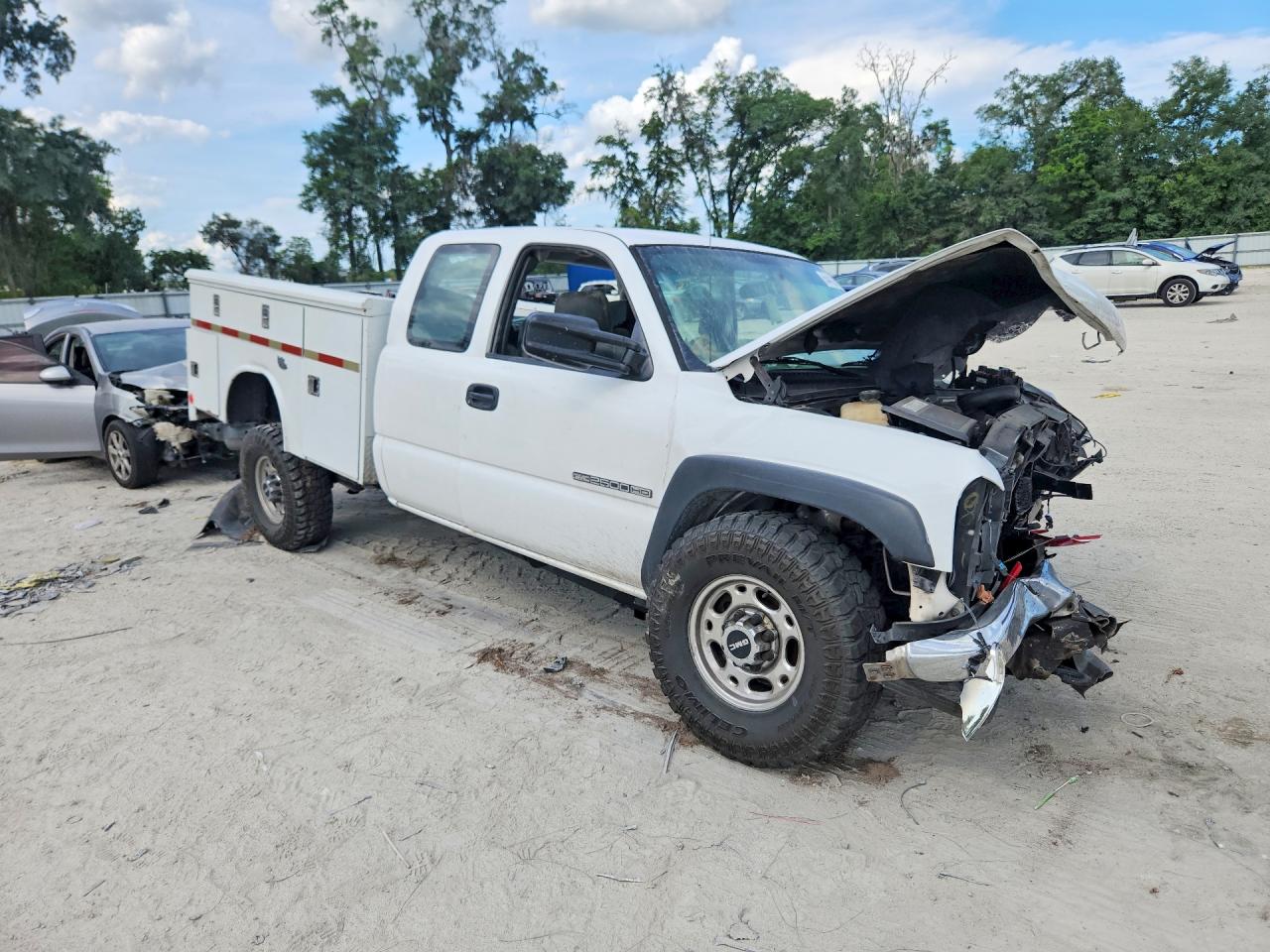 2007 Gmc Sierra C2500 Heavy Duty White vin: 1GDHC29U37E133887