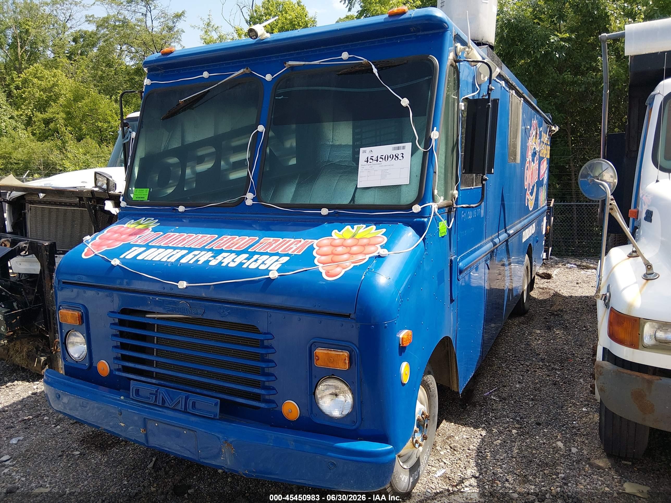 1988 Gmc Forward Control Chassis P3500 Blue vin: 1GDHP32K4J3502018