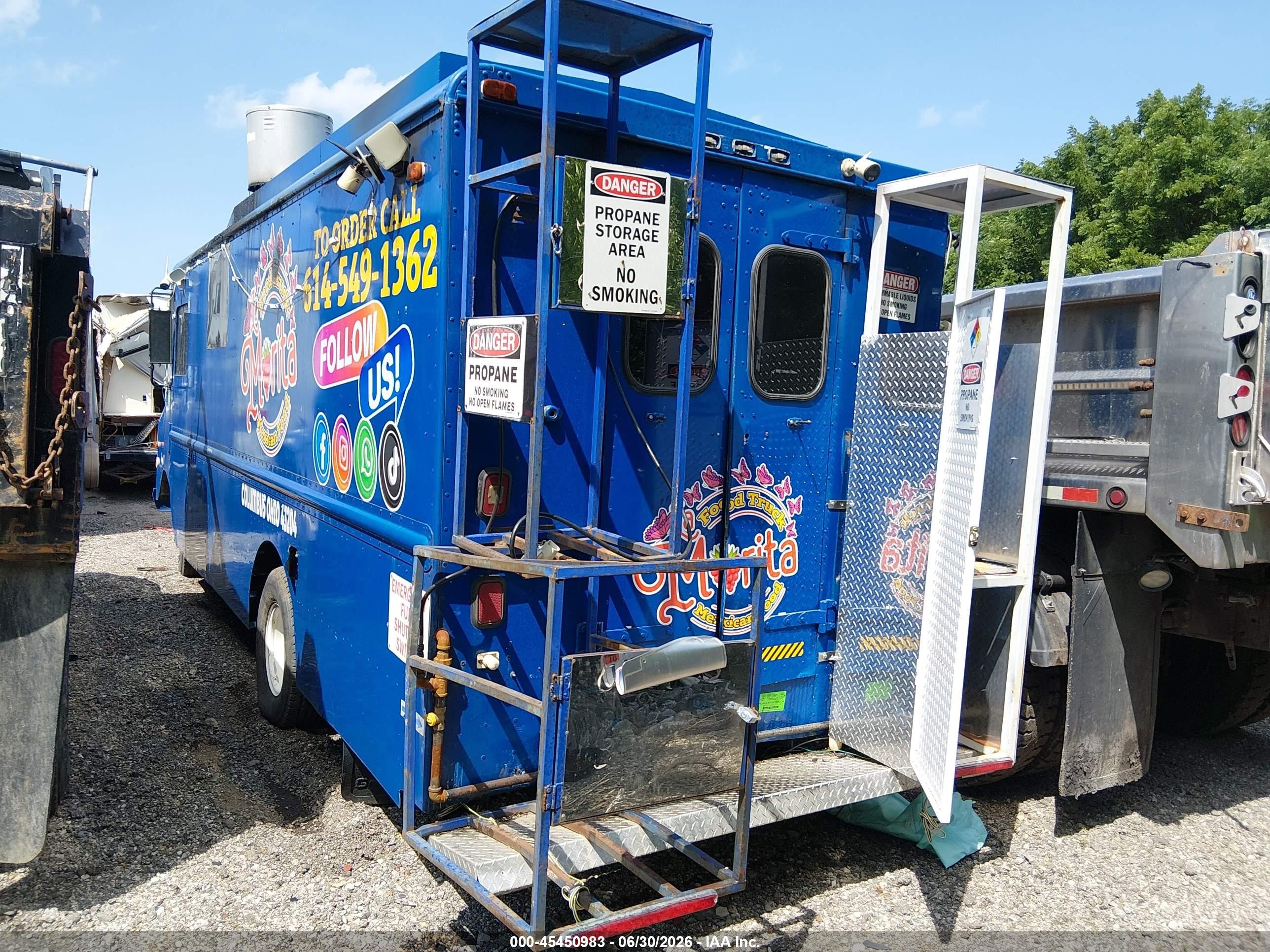 1988 Gmc Forward Control Chassis P3500 Blue vin: 1GDHP32K4J3502018