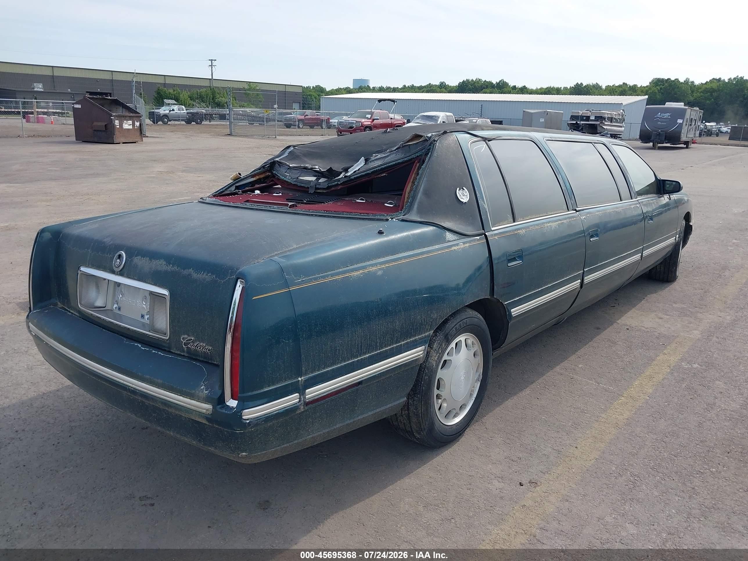 1997 Cadillac Deville Professional   Green vin: 1GEEH90Y4VU700443