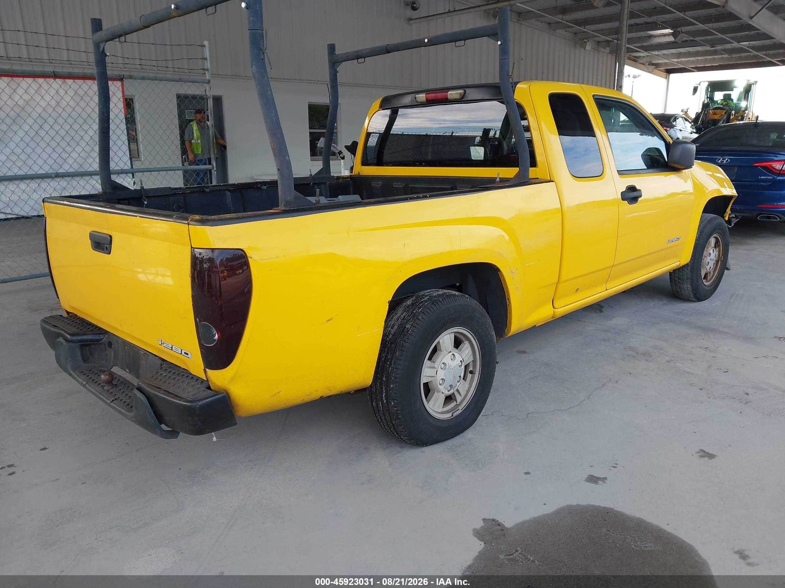 2006 Isuzu I-280 S Yellow vin: 1GGCS198768701679