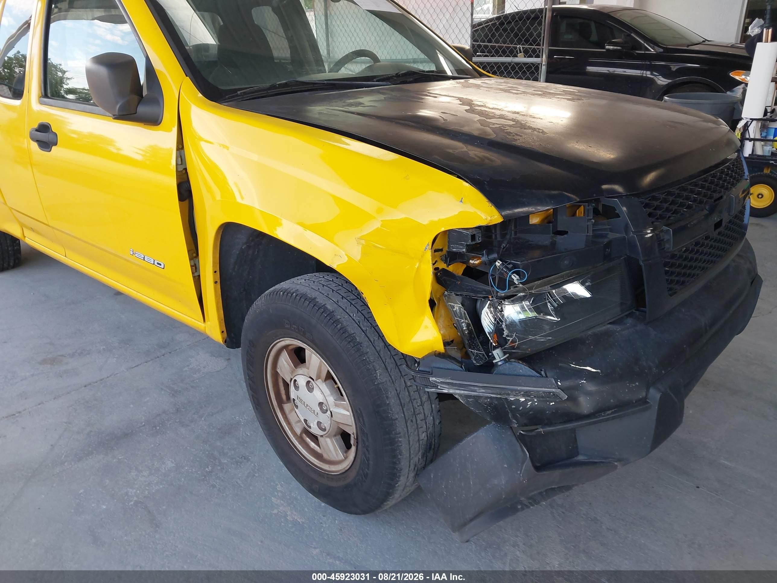 2006 Isuzu I-280 S Yellow vin: 1GGCS198768701679