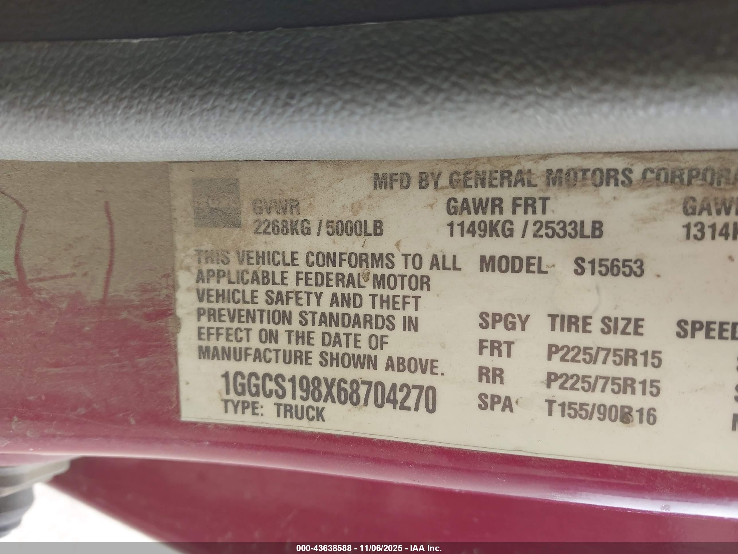 2006 Isuzu I-280 S Maroon vin: 1GGCS198X68704270