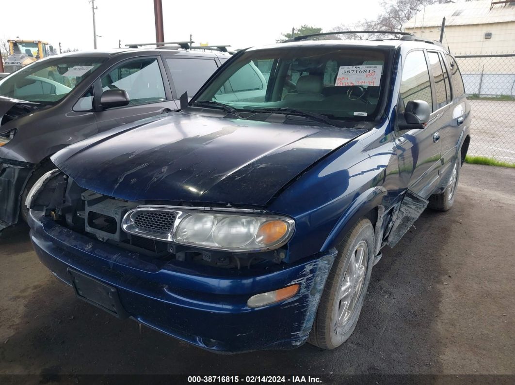 2002 Oldsmobile Bravada   Blue vin: 1GHDT13S322244528