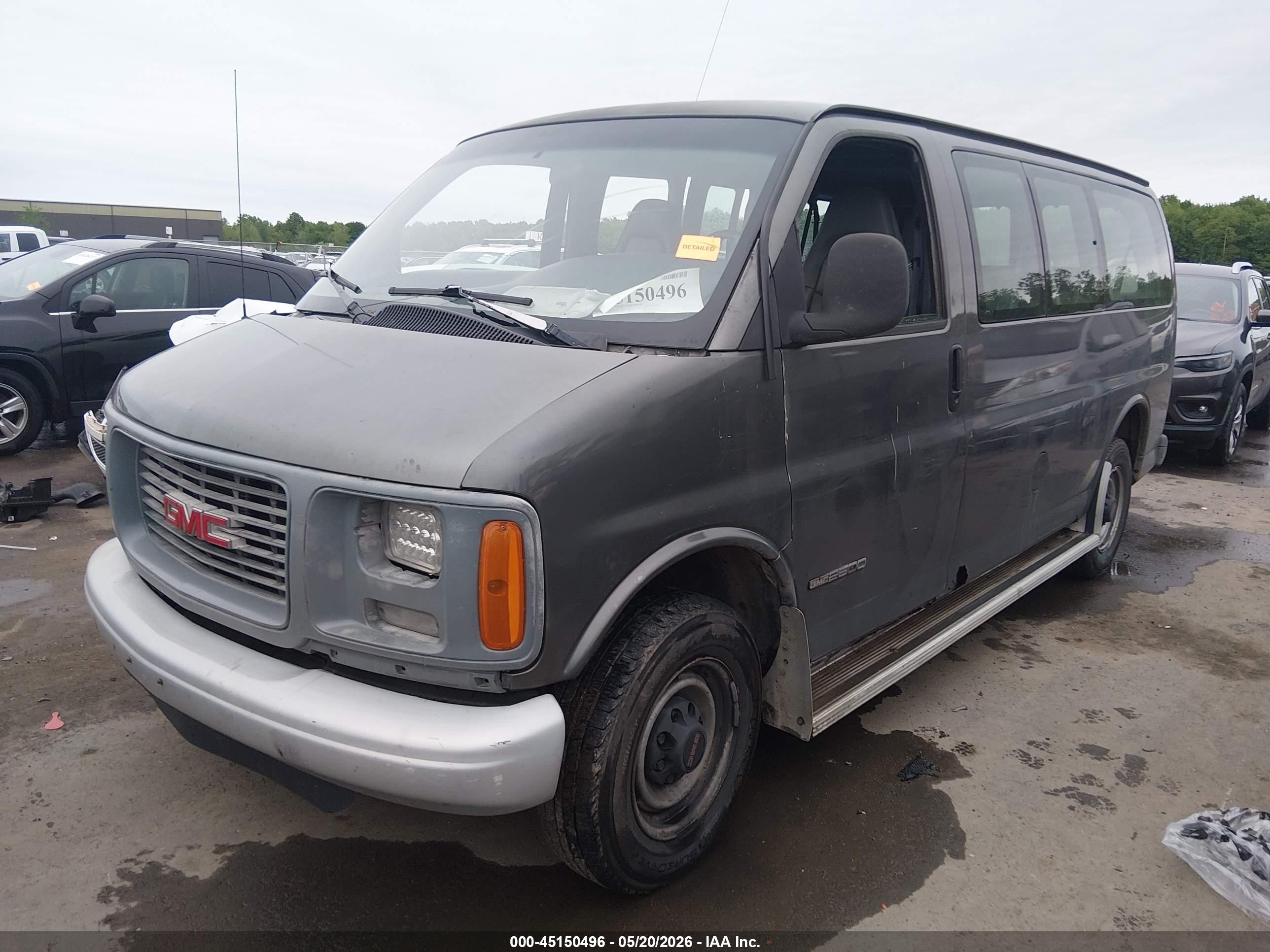 2000 Gmc Savana Standard Gray vin: 1GJGG25RXY1262121