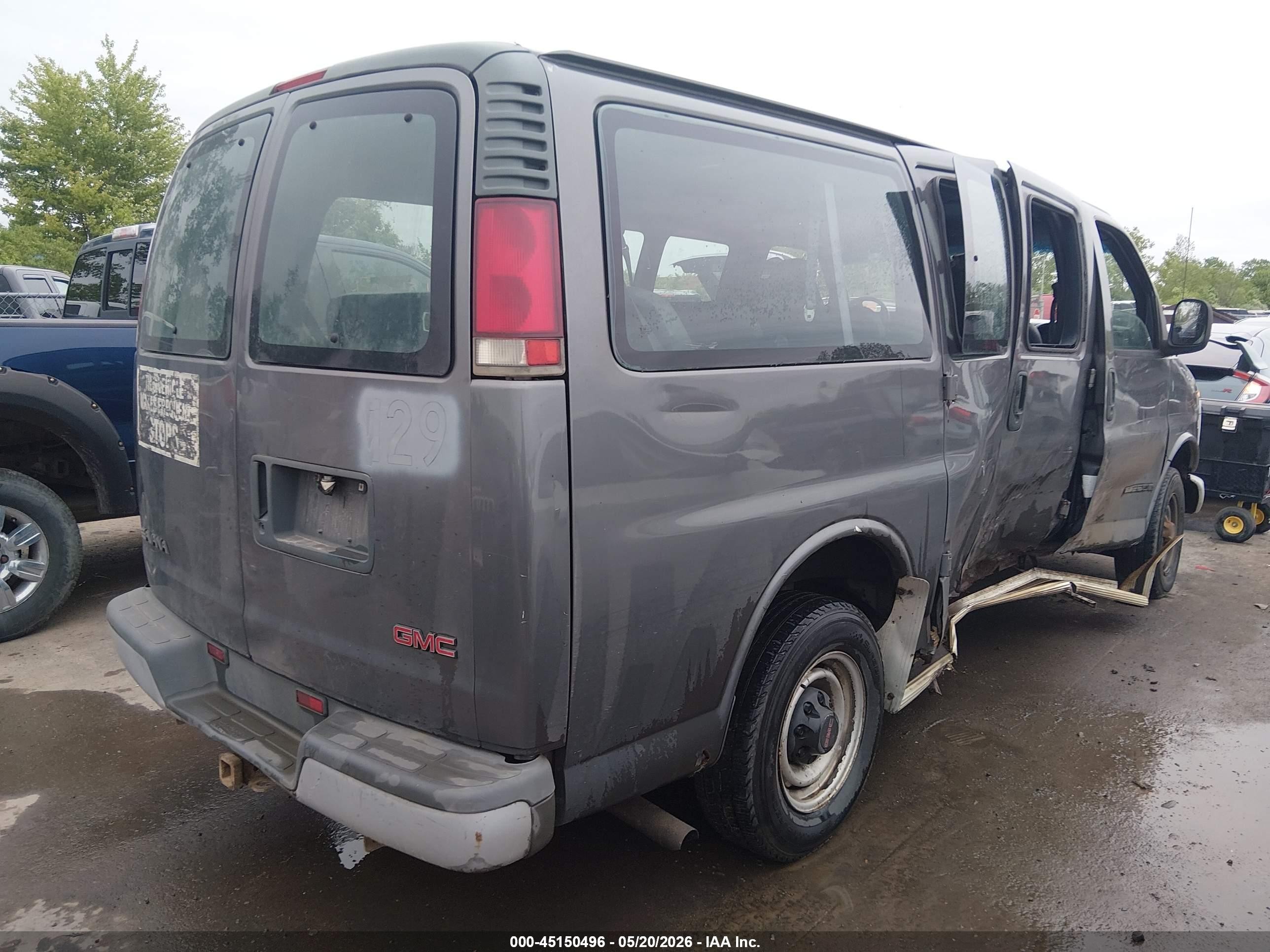 2000 Gmc Savana Standard Gray vin: 1GJGG25RXY1262121