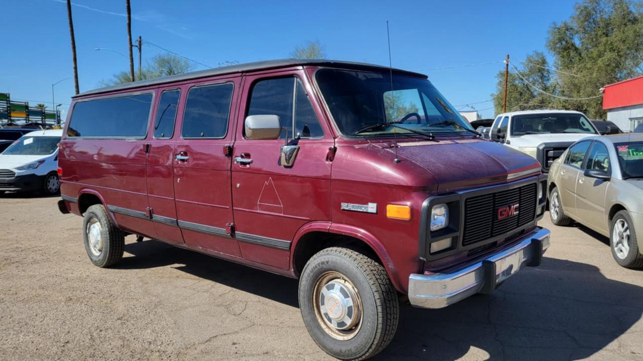 1994 Gmc Rally Wagon G3500 Бордовый vin: 1GJGG39K6RF527981