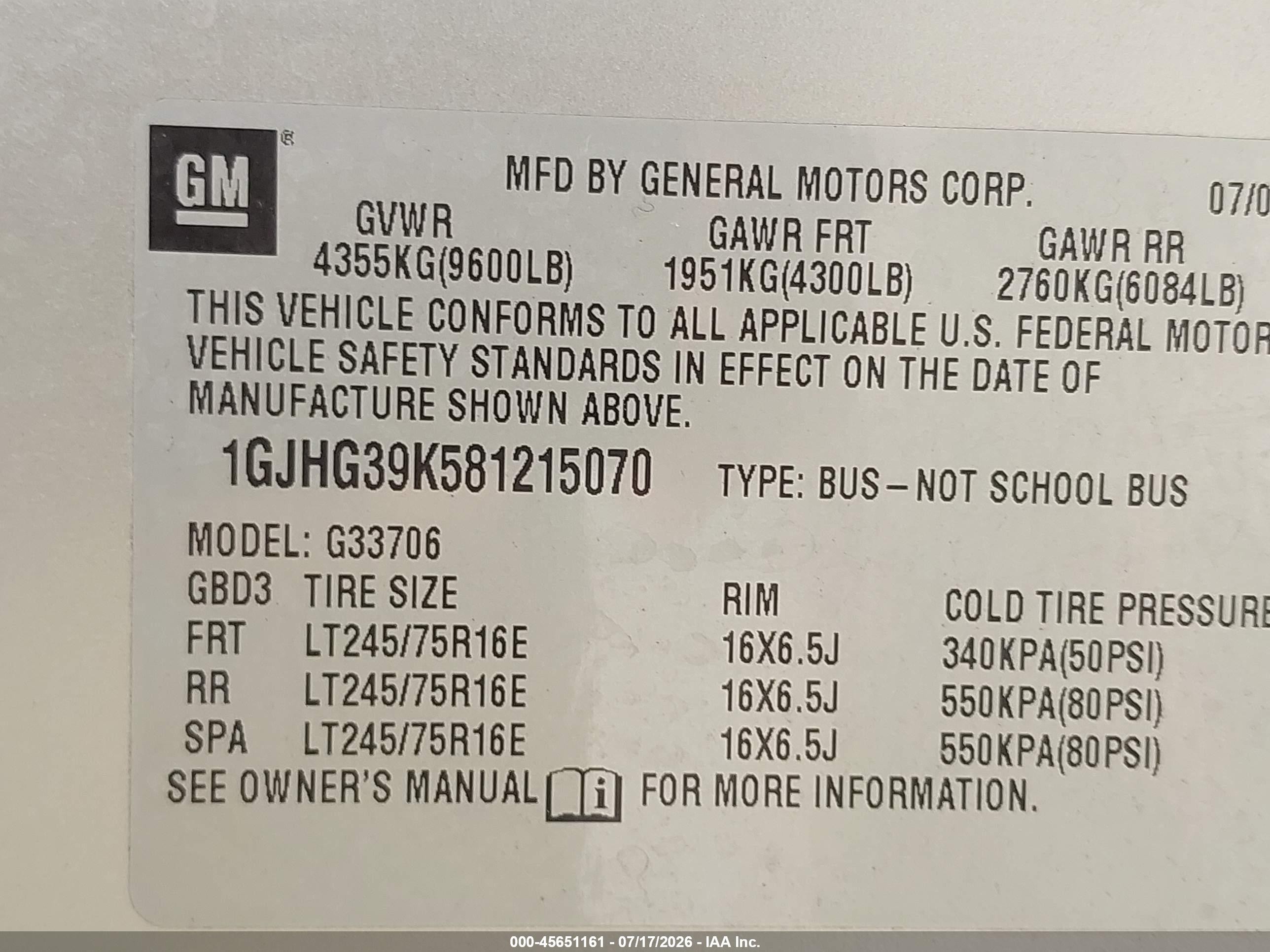2008 Gmc Savana Passenger Ls Silver vin: 1GJHG39K581215070
