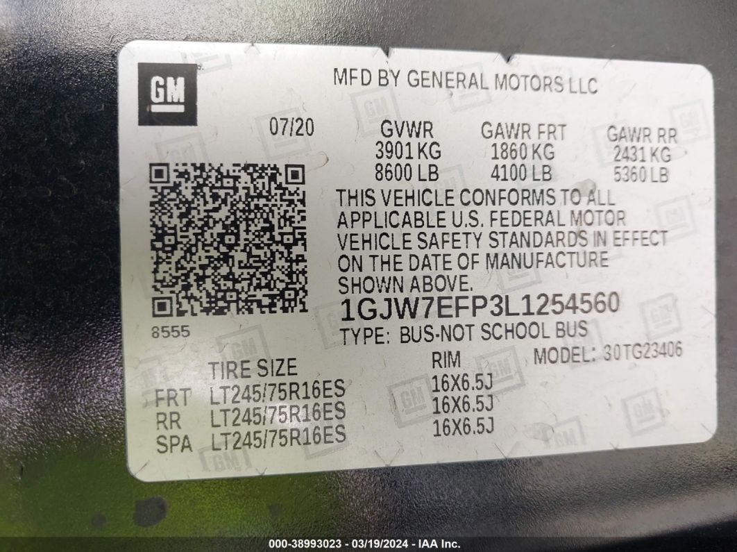 2020 Gmc Savana Passenger Rwd 2500 Regular Wheelbase Ls Black vin: 1GJW7EFP3L1254560