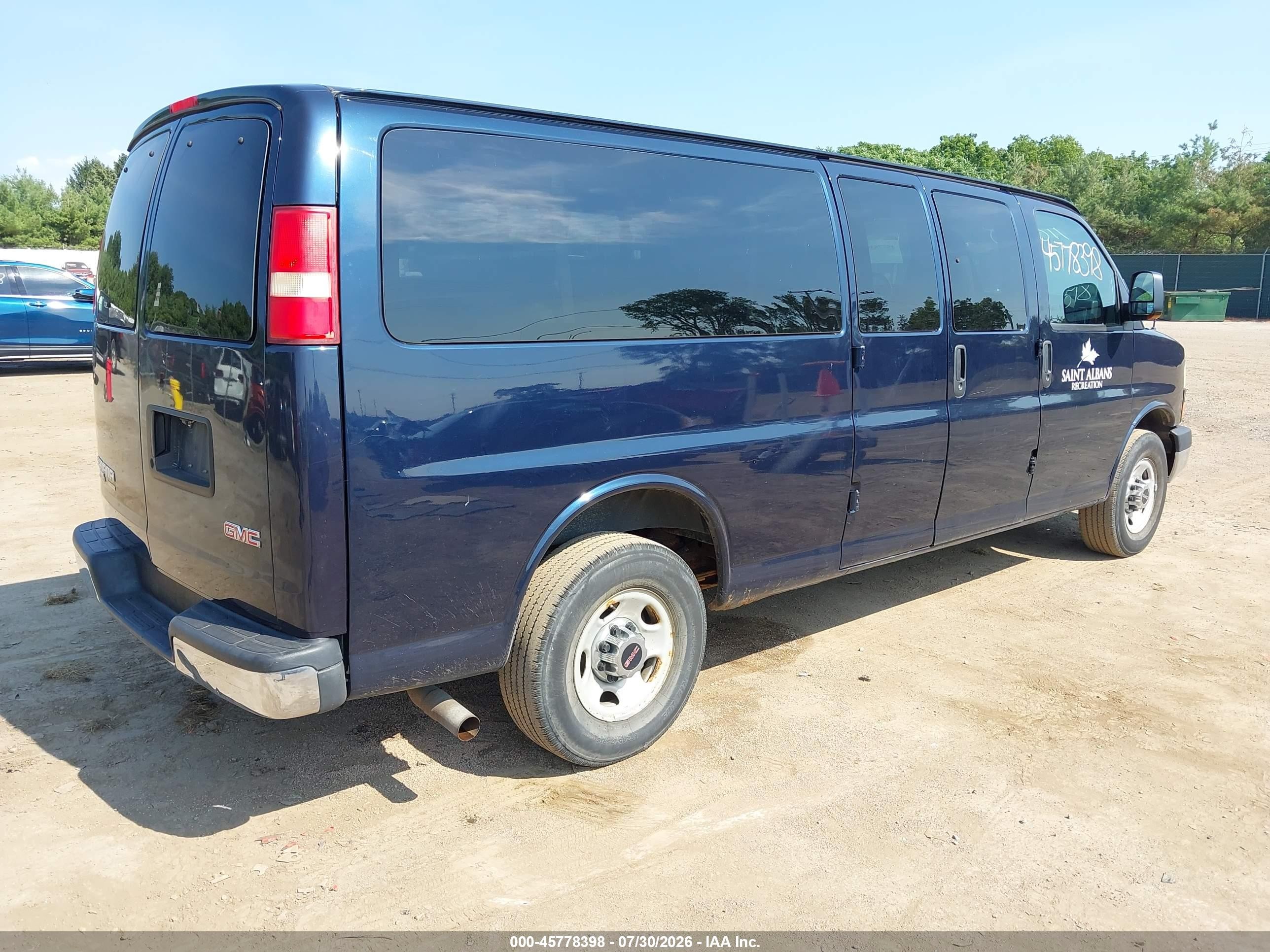 2012 Gmc Savana 3500 Lt Navy vin: 1GJZ71FG2C1172292