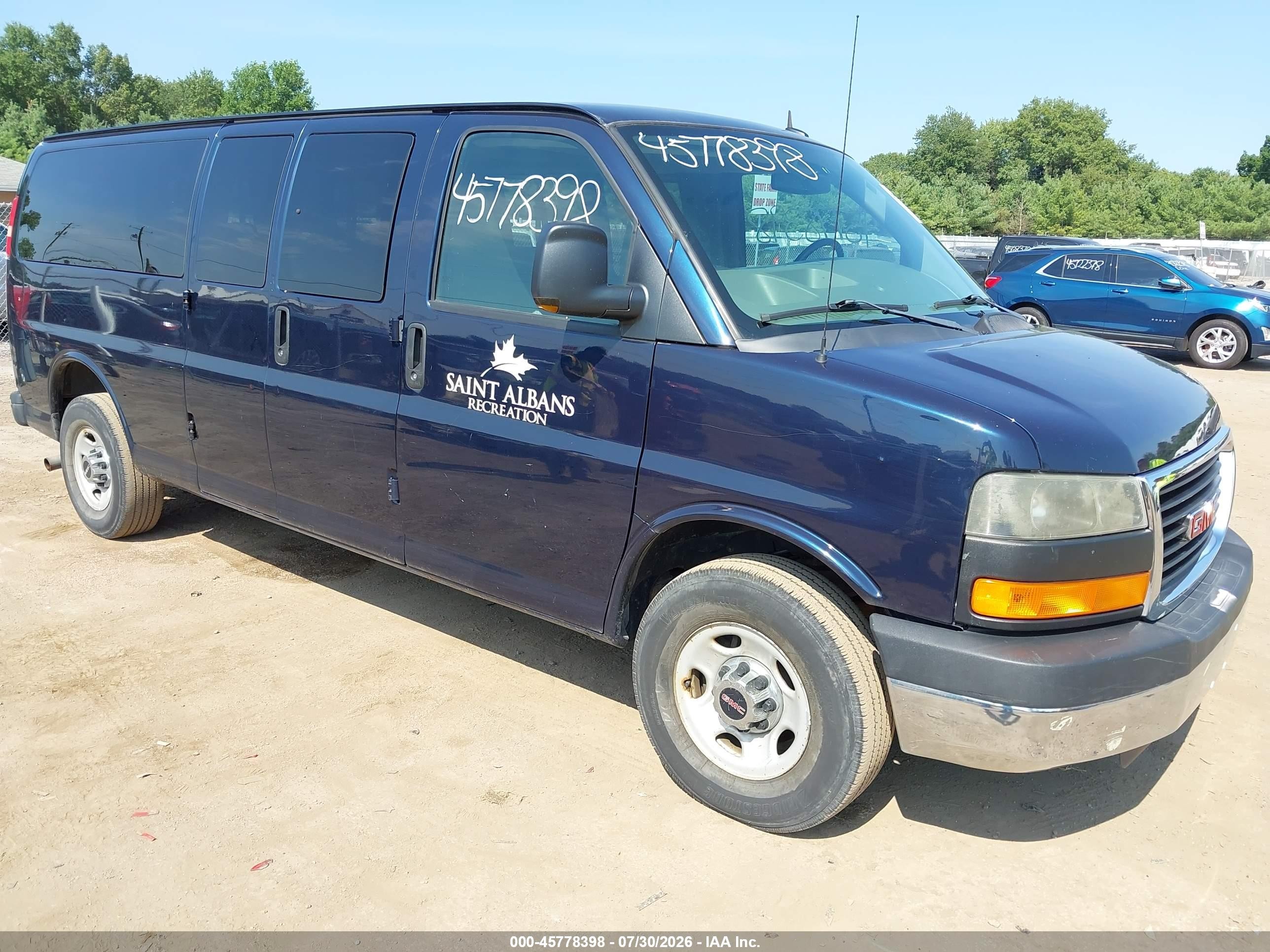 2012 Gmc Savana 3500 Lt Navy vin: 1GJZ71FG2C1172292