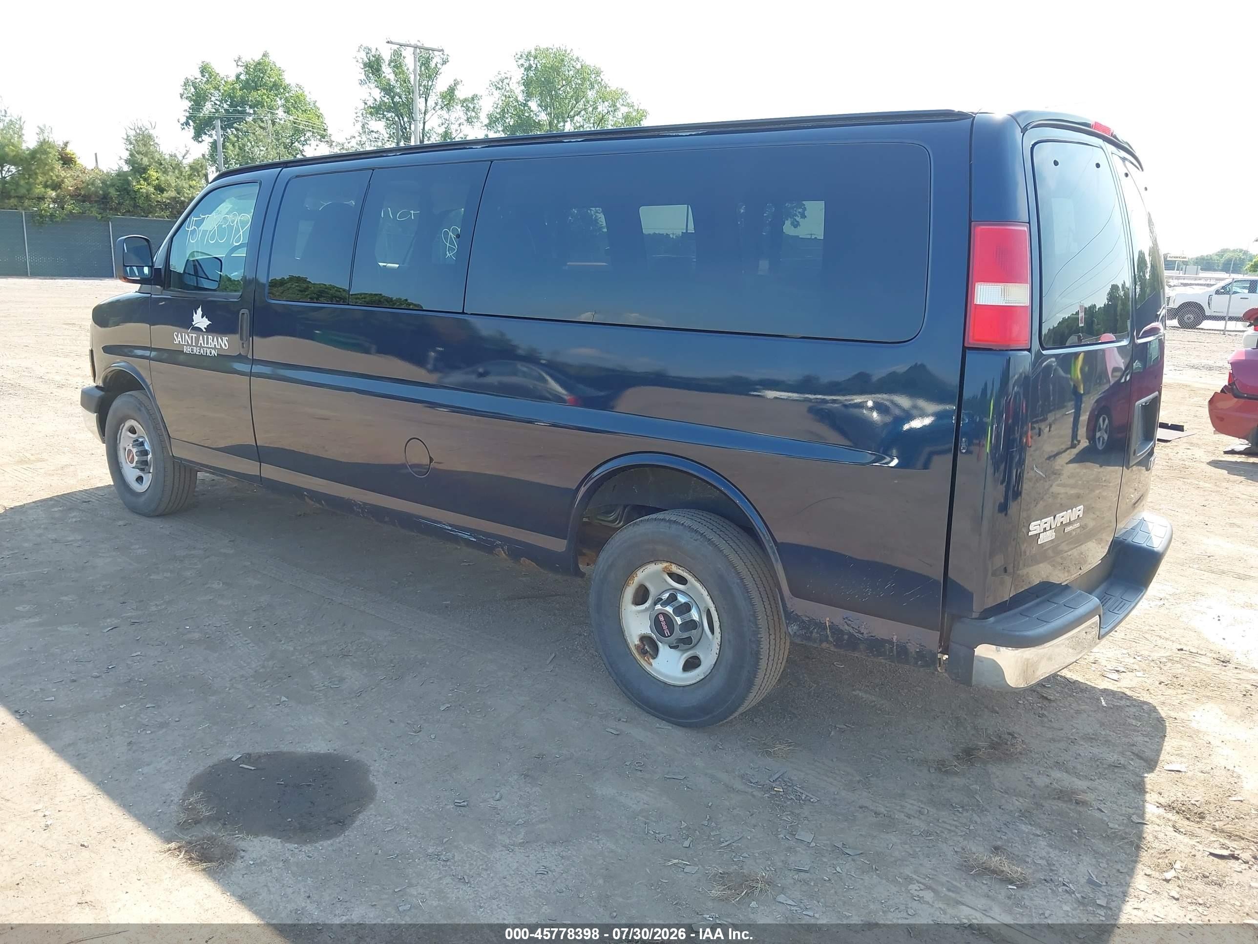 2012 Gmc Savana 3500 Lt Navy vin: 1GJZ71FG2C1172292