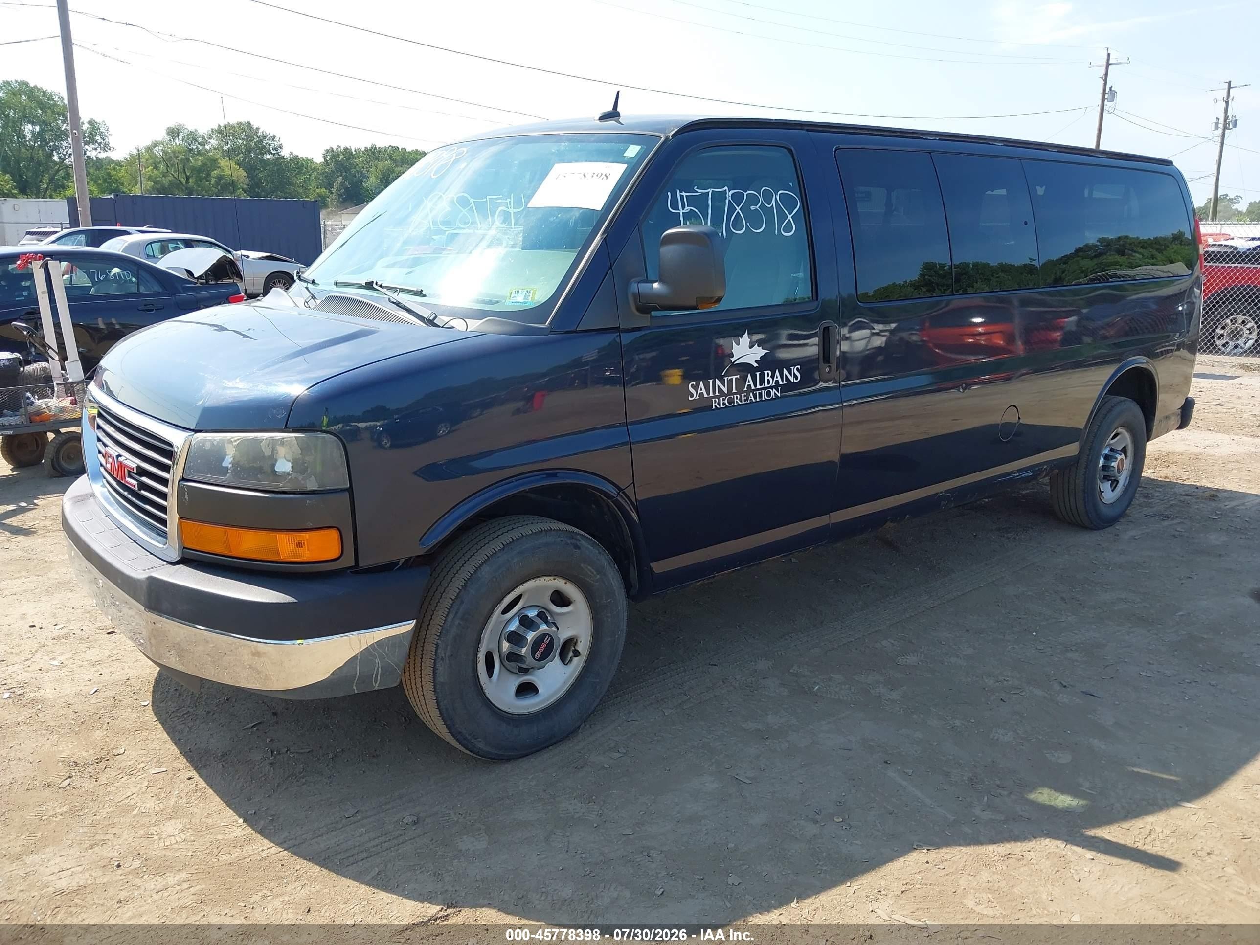 2012 Gmc Savana 3500 Lt Navy vin: 1GJZ71FG2C1172292