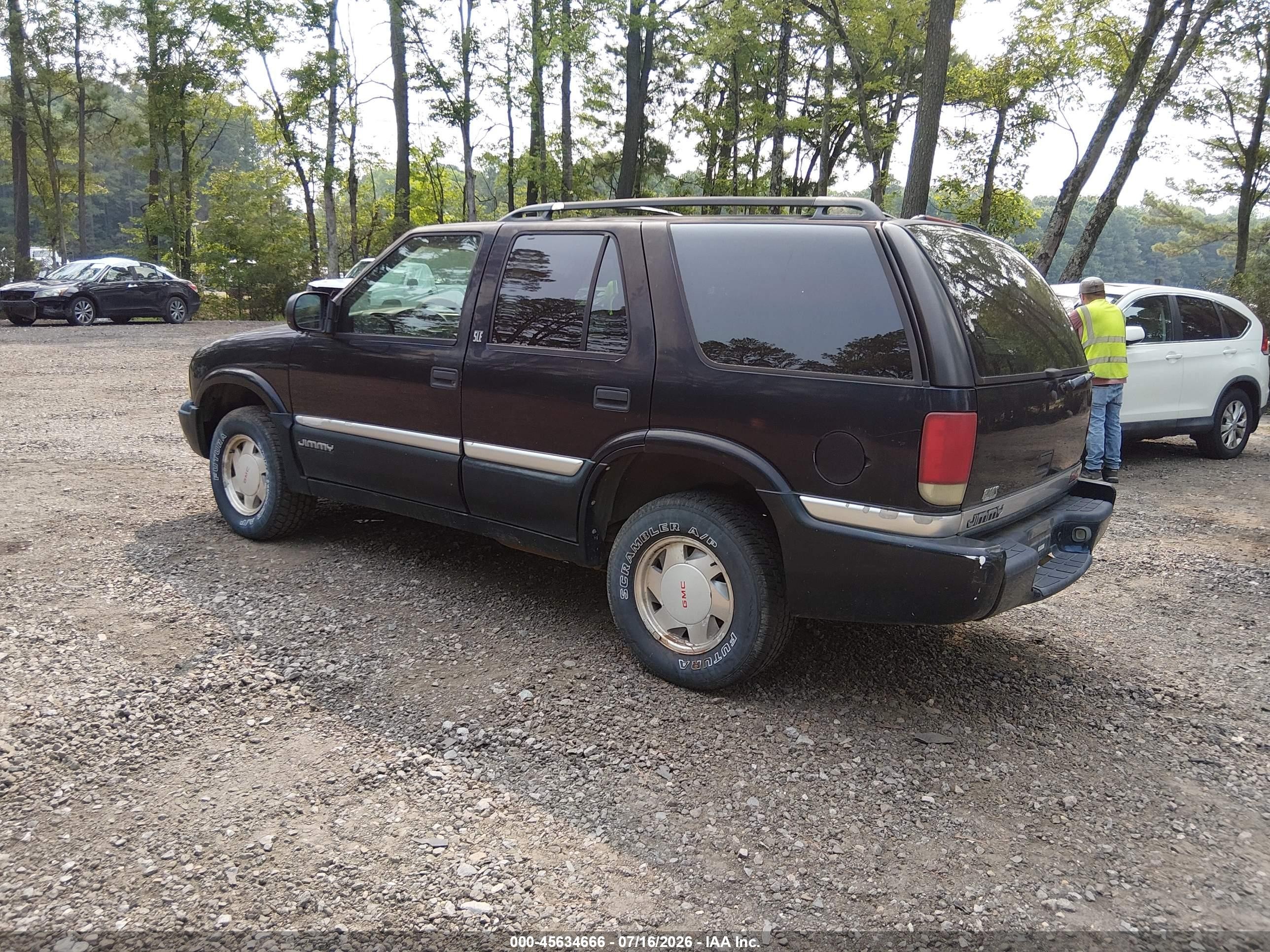 2001 Gmc Jimmy Sle Black vin: 1GKCS13W012140783