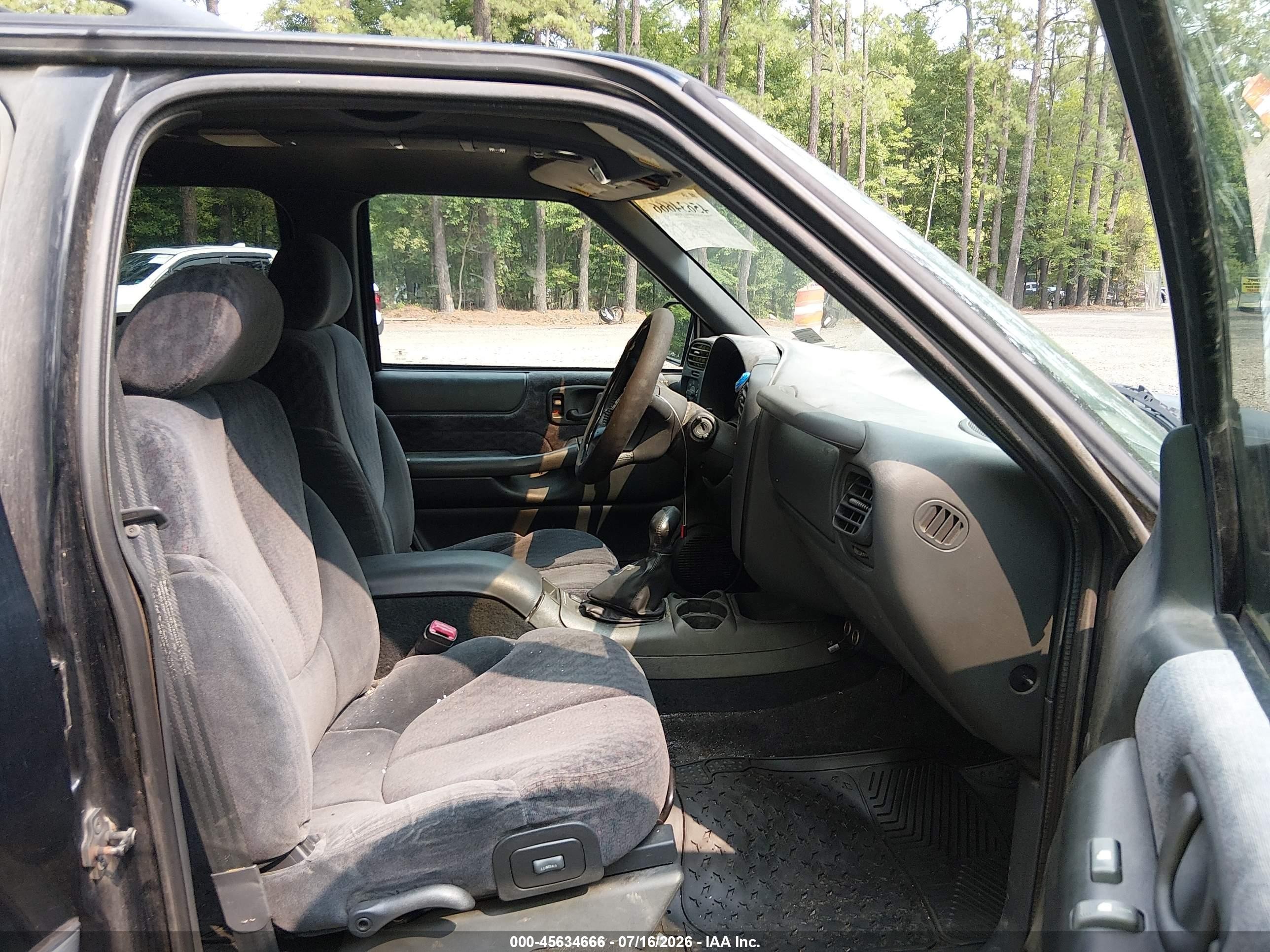 2001 Gmc Jimmy Sle Black vin: 1GKCS13W012140783
