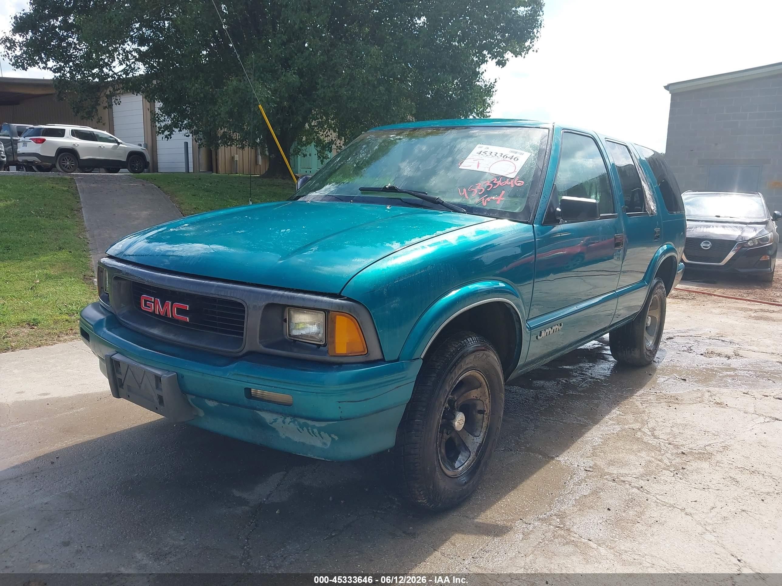 1995 Gmc Jimmy Green vin: 1GKCS13W5SK513561