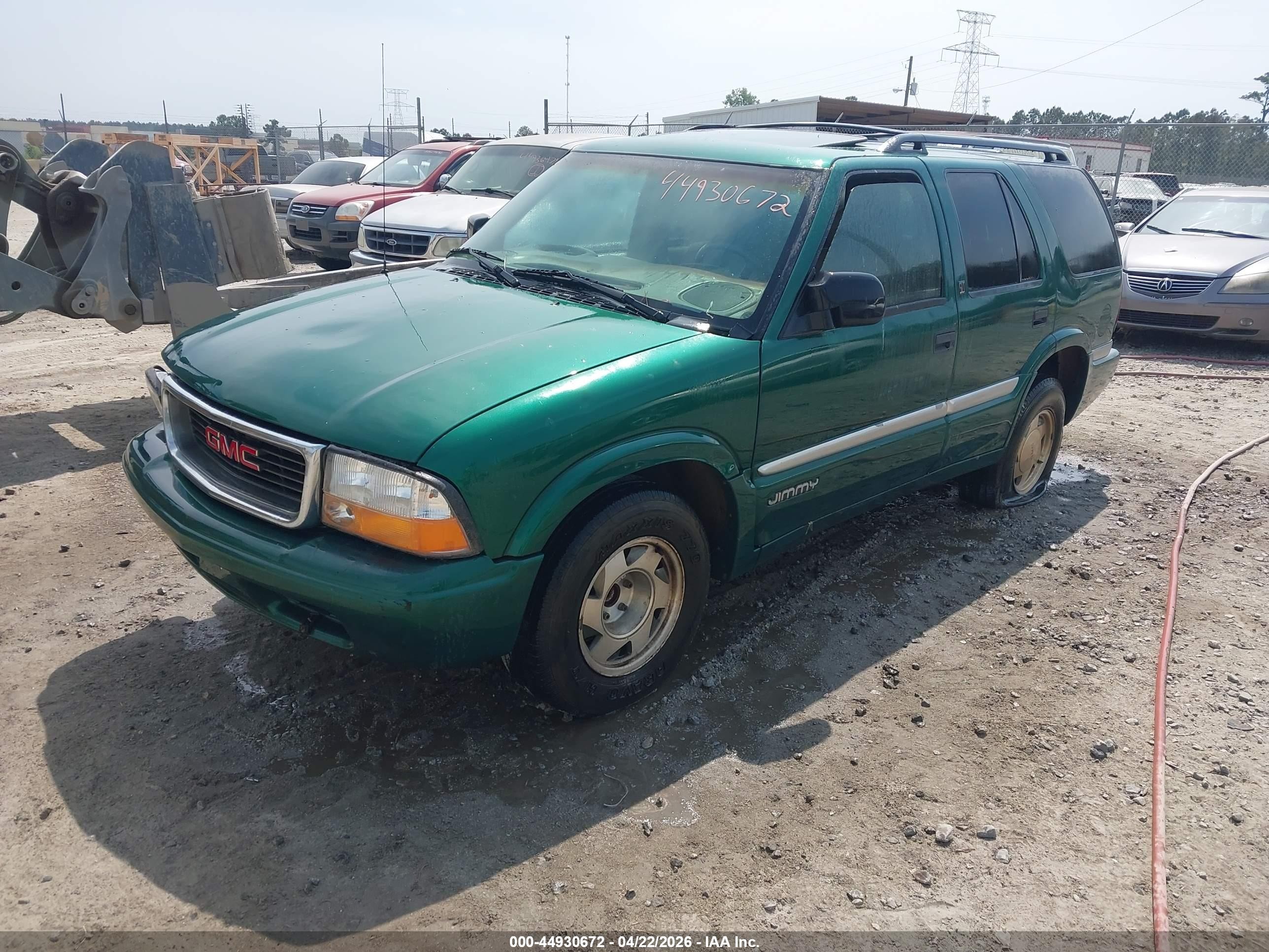 1999 Gmc Jimmy Slt Green vin: 1GKCS13W9X2501601
