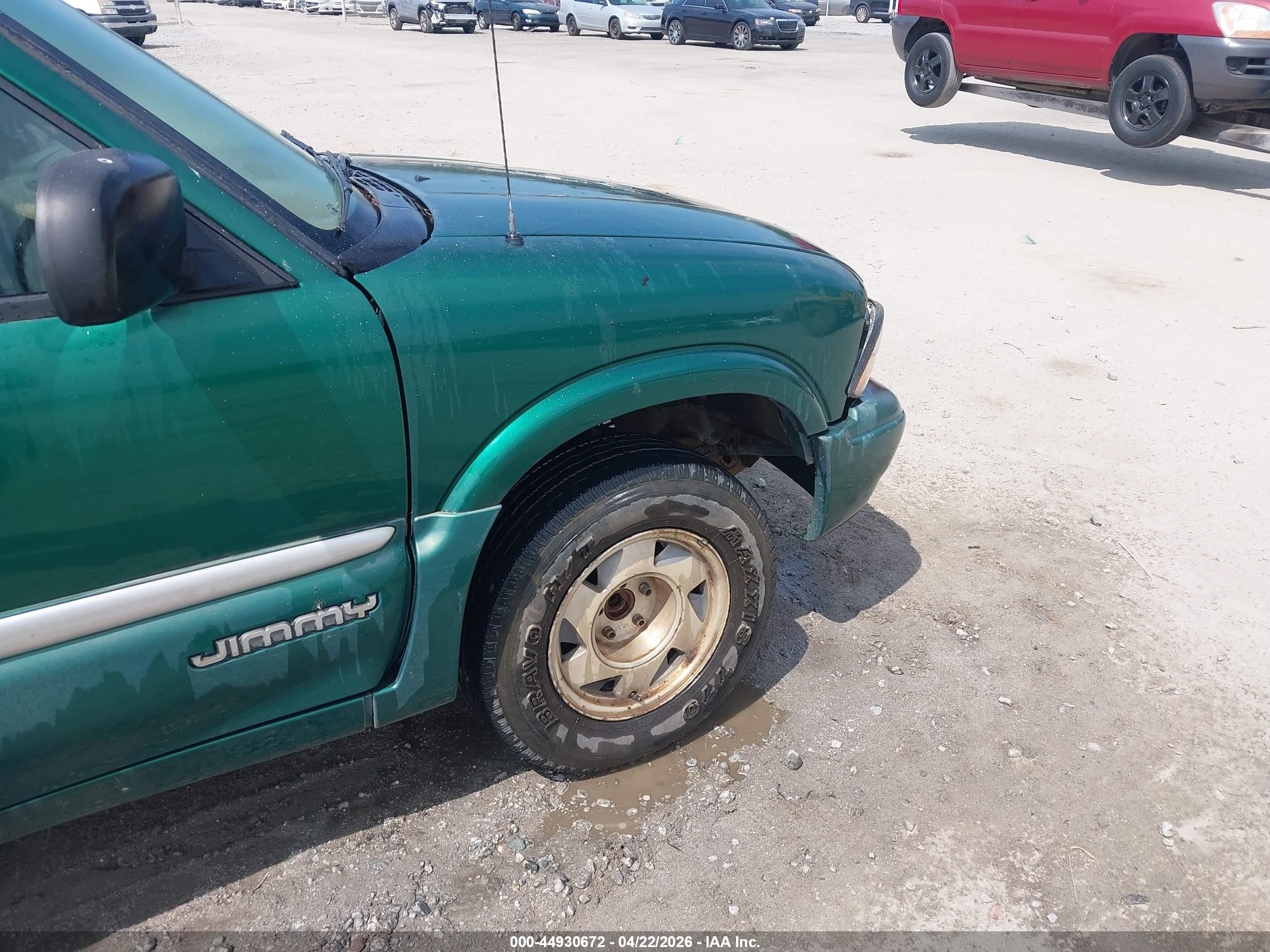 1999 Gmc Jimmy Slt Green vin: 1GKCS13W9X2501601