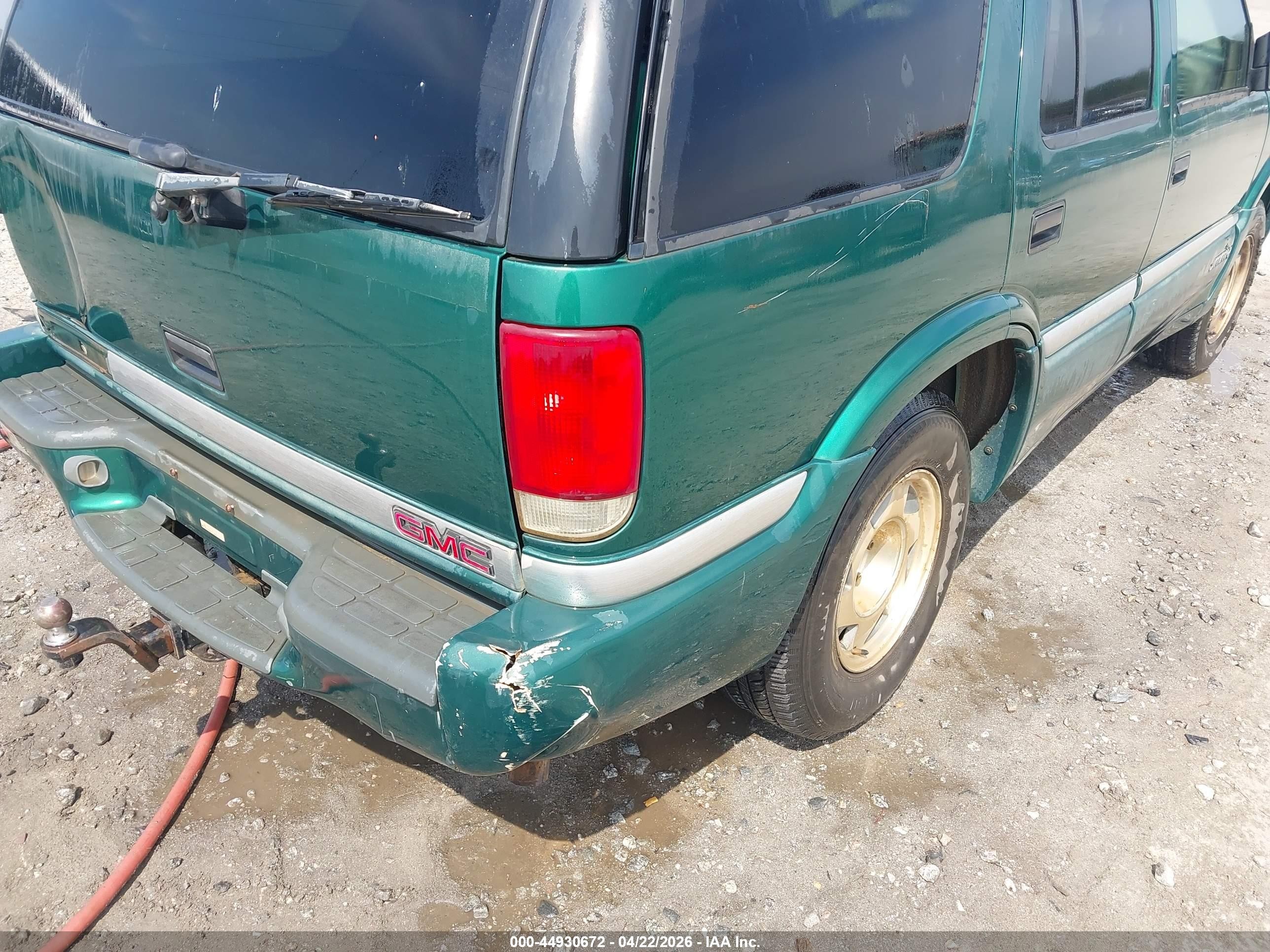 1999 Gmc Jimmy Slt Green vin: 1GKCS13W9X2501601