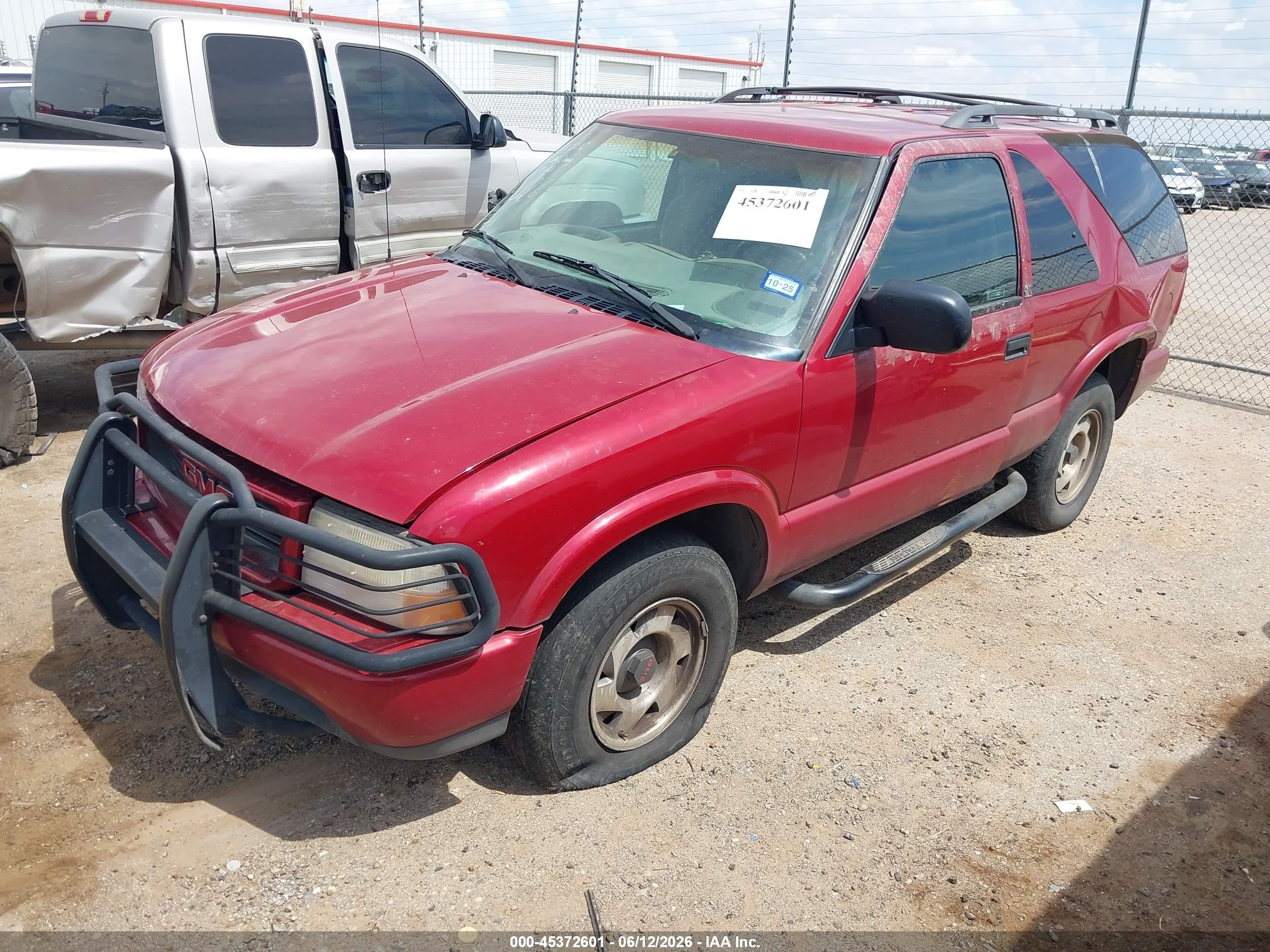 1999 Gmc Jimmy Sls Red vin: 1GKCS18W2XK519026