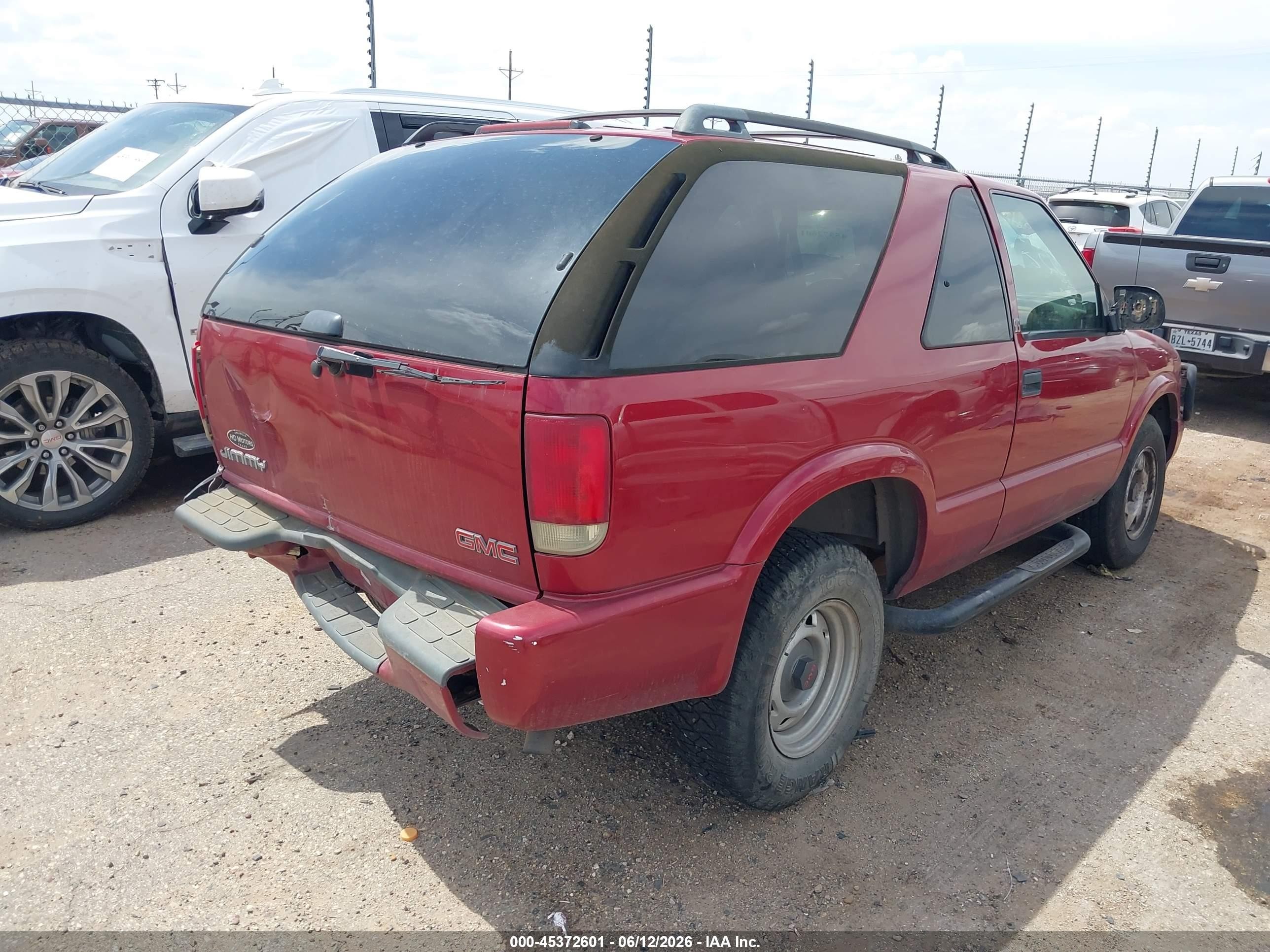 1999 Gmc Jimmy Sls Red vin: 1GKCS18W2XK519026
