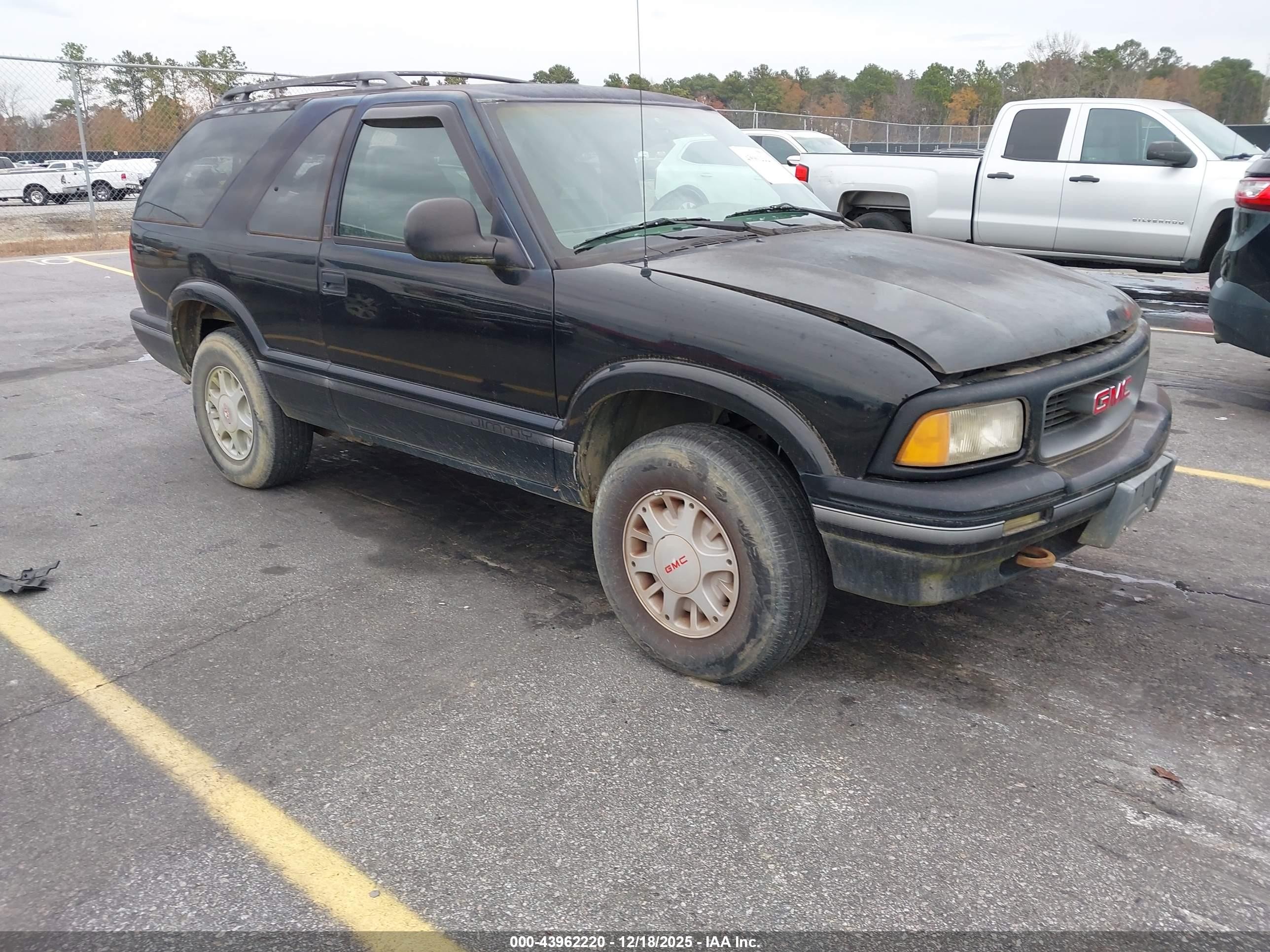 1995 Gmc Jimmy   Black vin: 1GKCT18W0S2523209