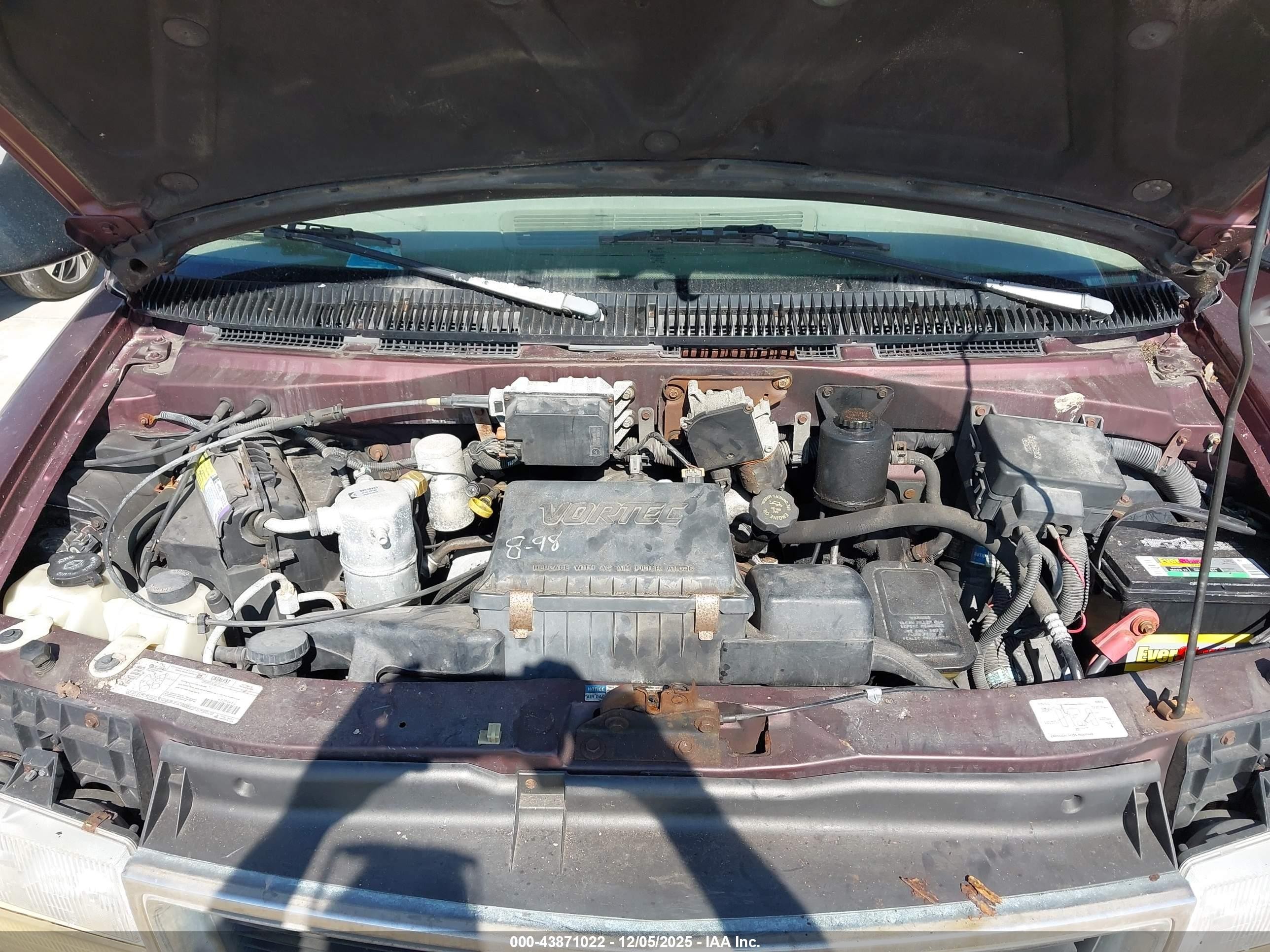 1996 Gmc Safari Xt Бордовый vin: 1GKDM19W1TB512740