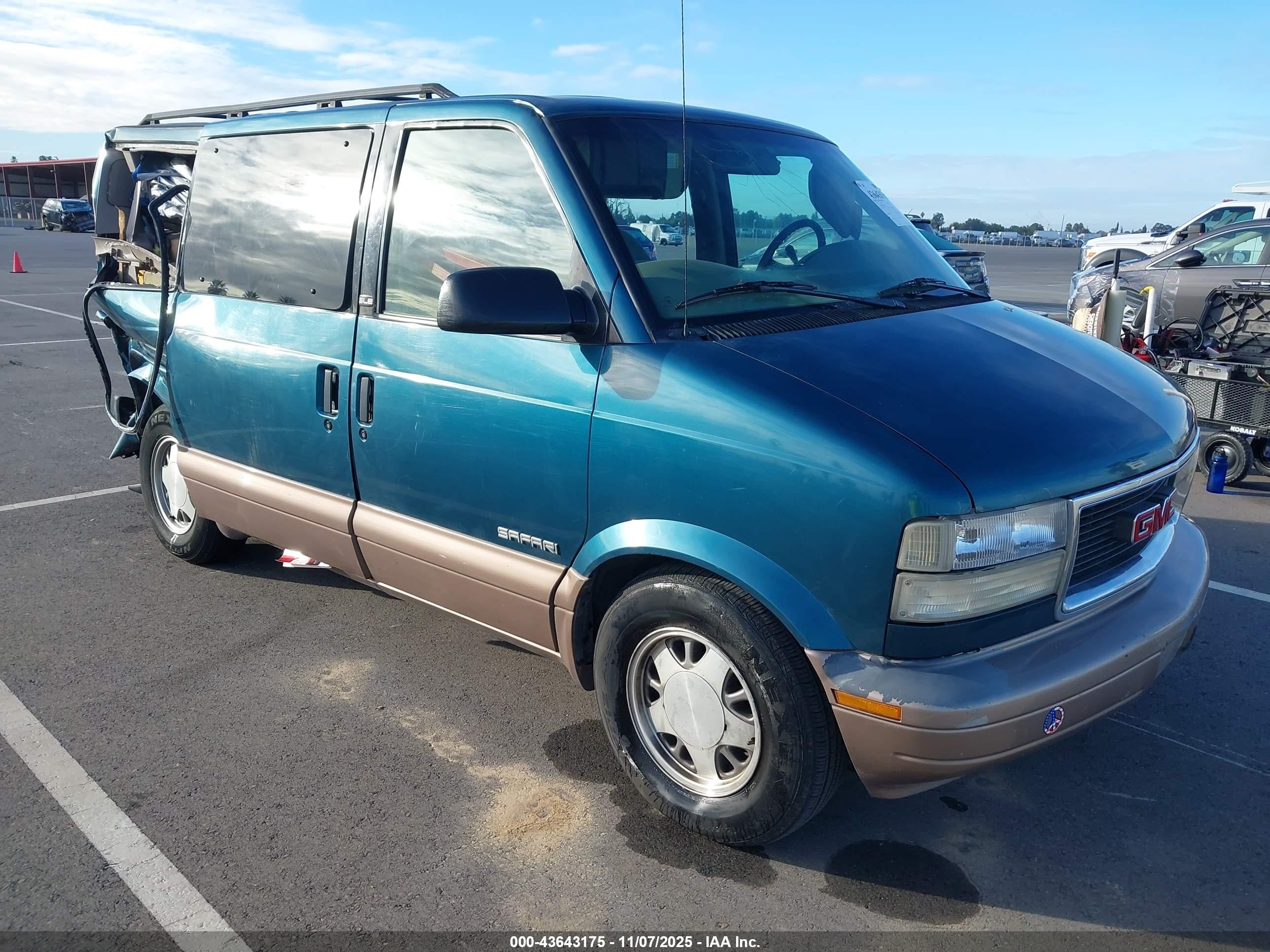1998 Gmc Safari Sle Green vin: 1GKDM19W2WB505476