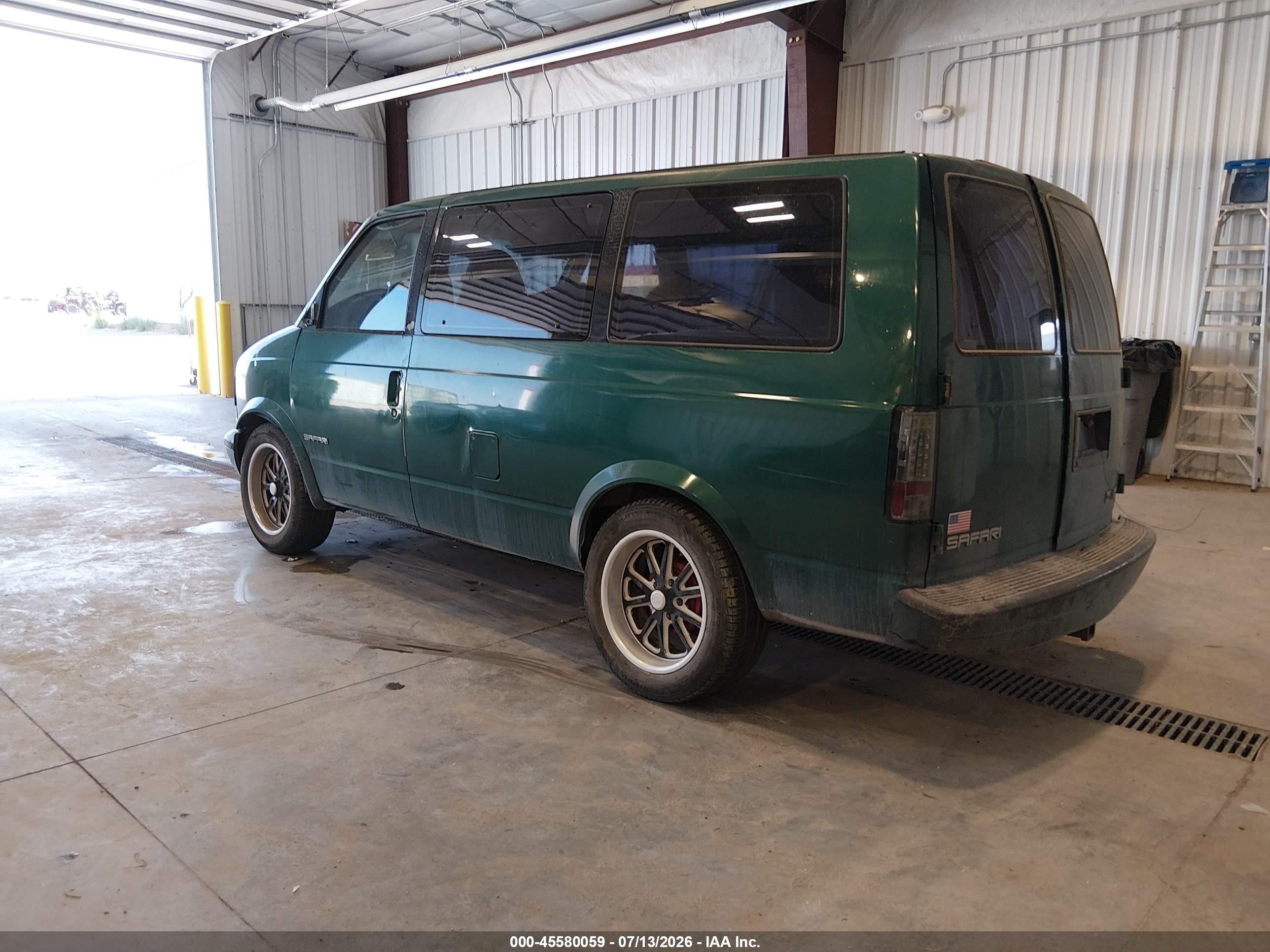 1999 Gmc Safari Passenger Sl Green vin: 1GKDM19W5XB517655
