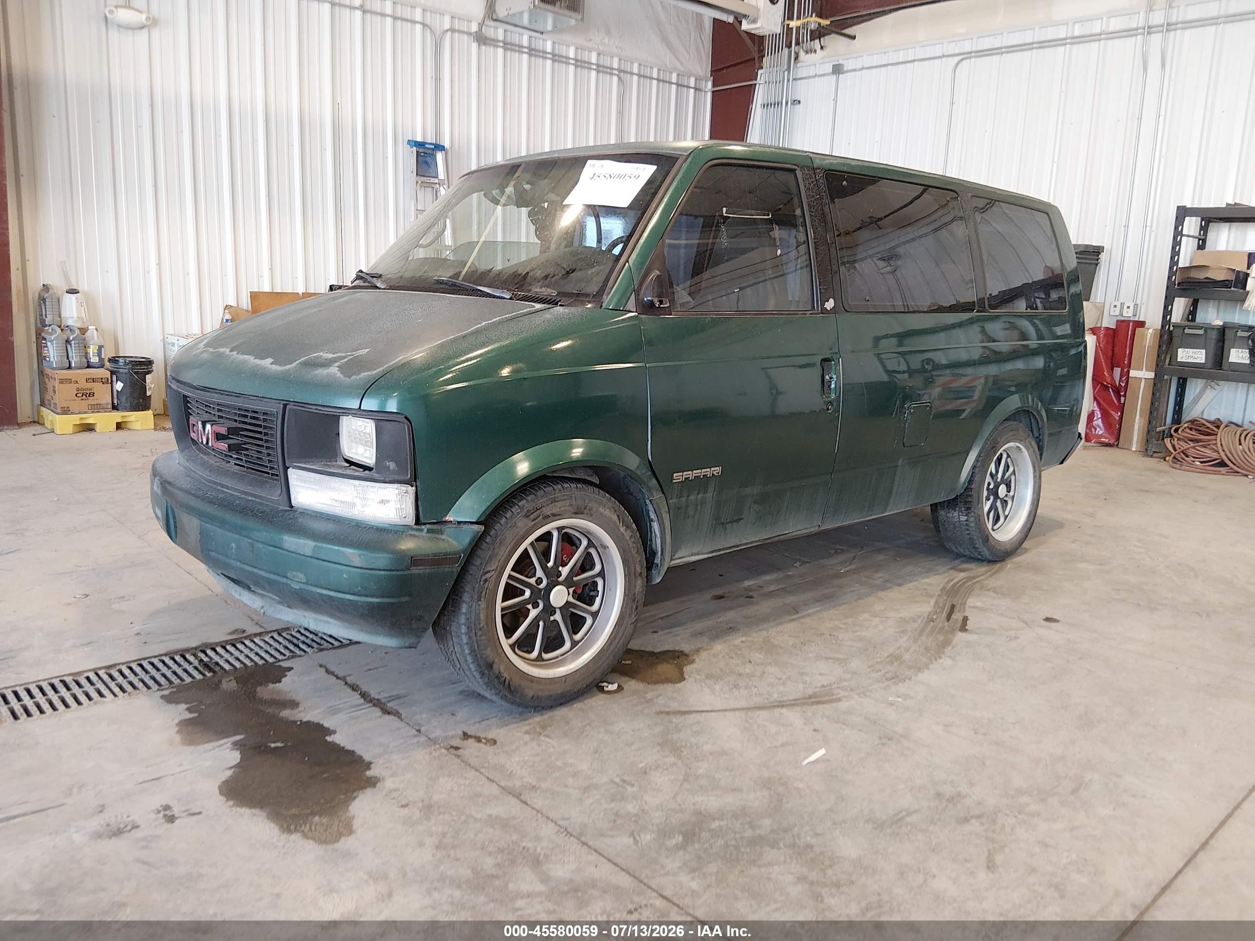 1999 Gmc Safari Passenger Sl Green vin: 1GKDM19W5XB517655