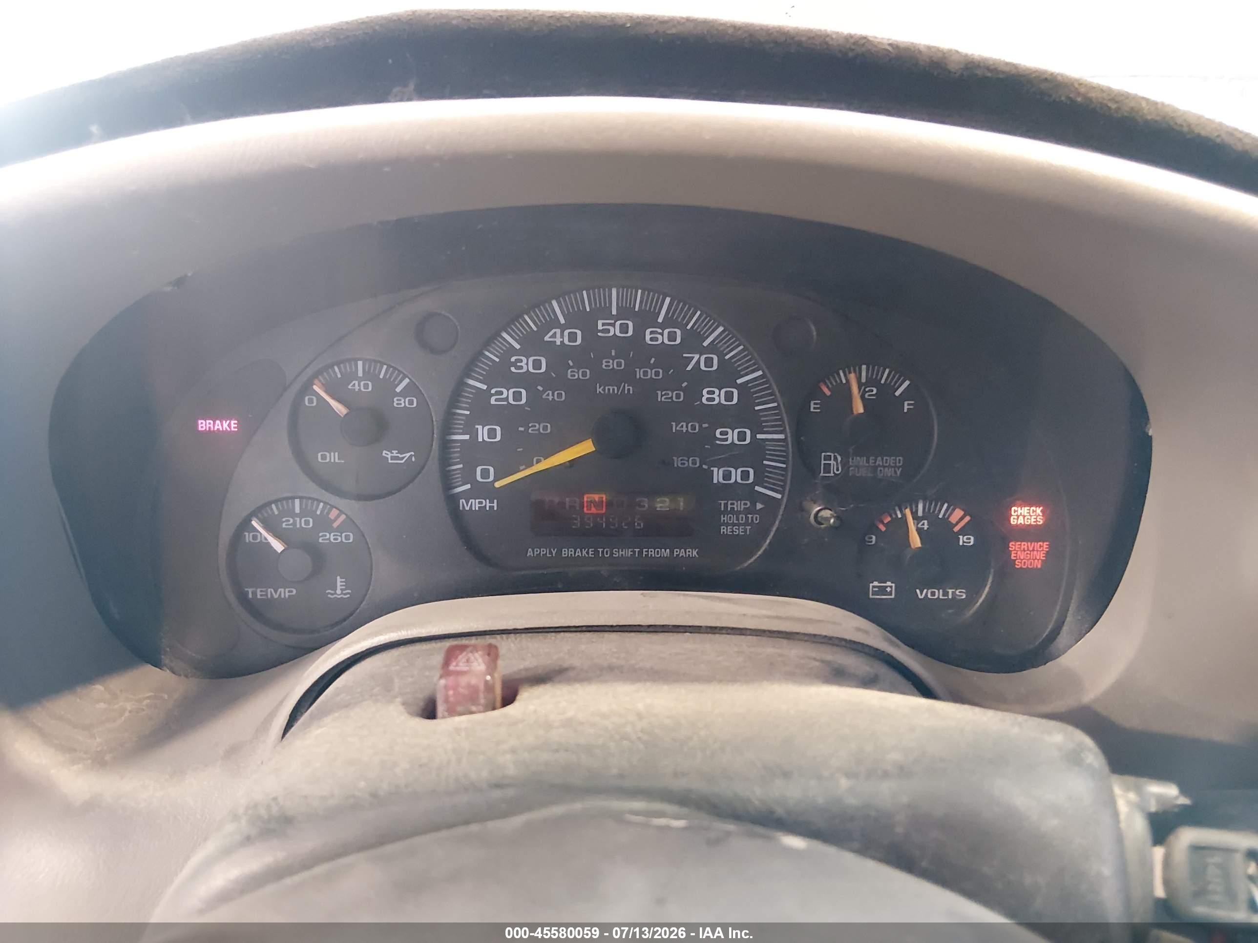 1999 Gmc Safari Passenger Sl Green vin: 1GKDM19W5XB517655