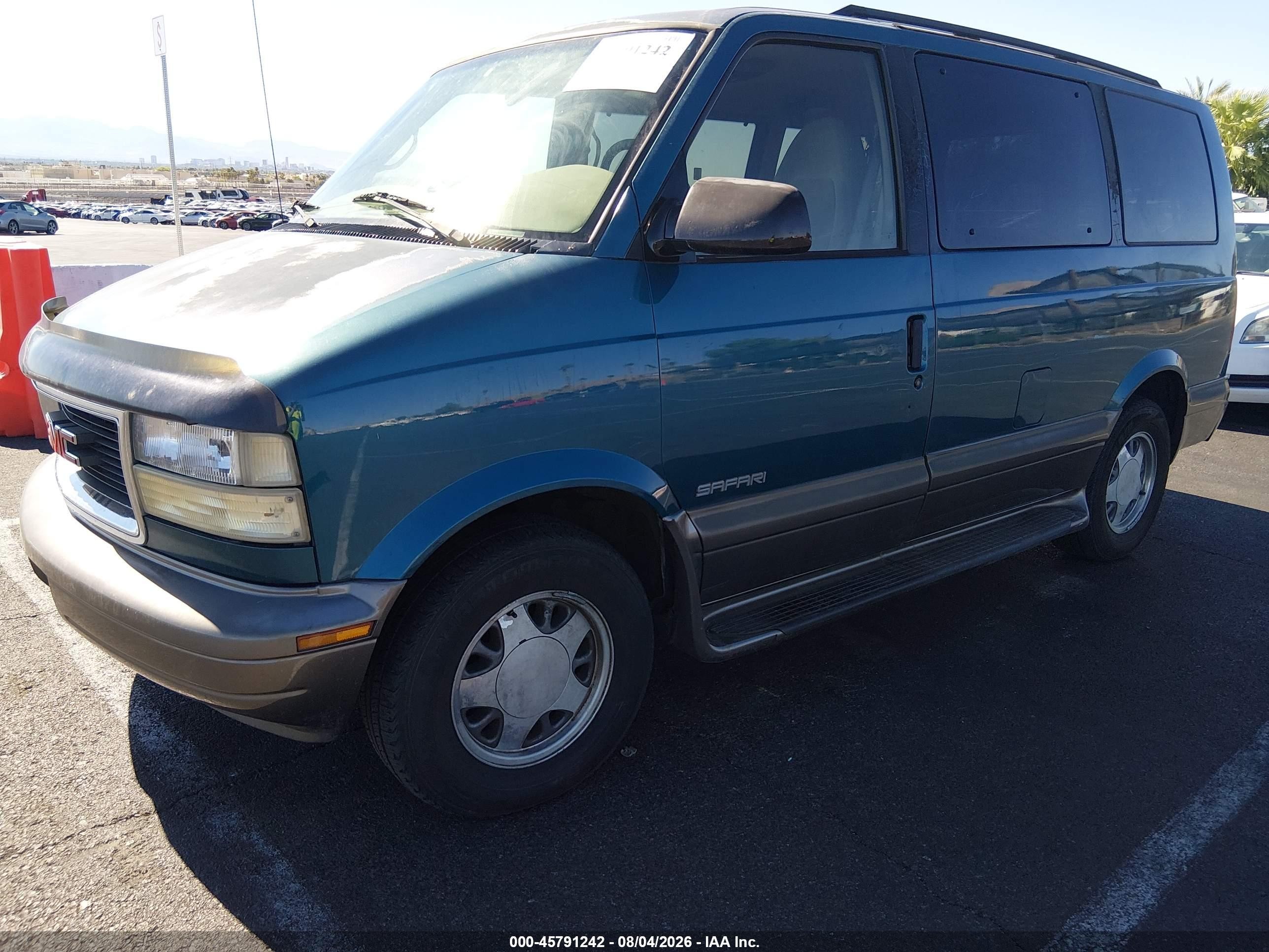 2000 Gmc Safari Sl Blue vin: 1GKDM19W7YB507887
