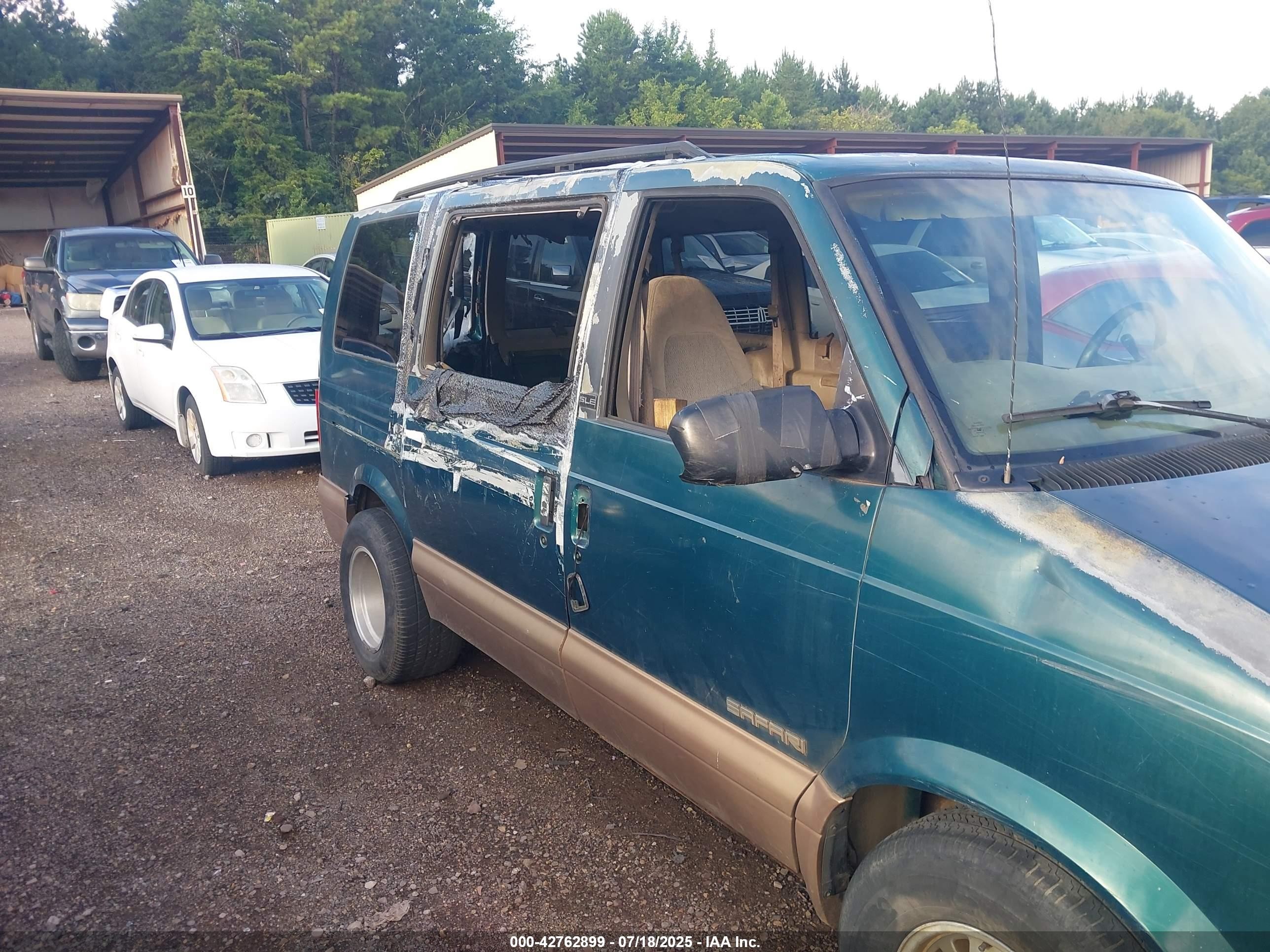 1997 Gmc Safari Passenger Slx Cmi Зеленый vin: 1GKDM19W8VB526931