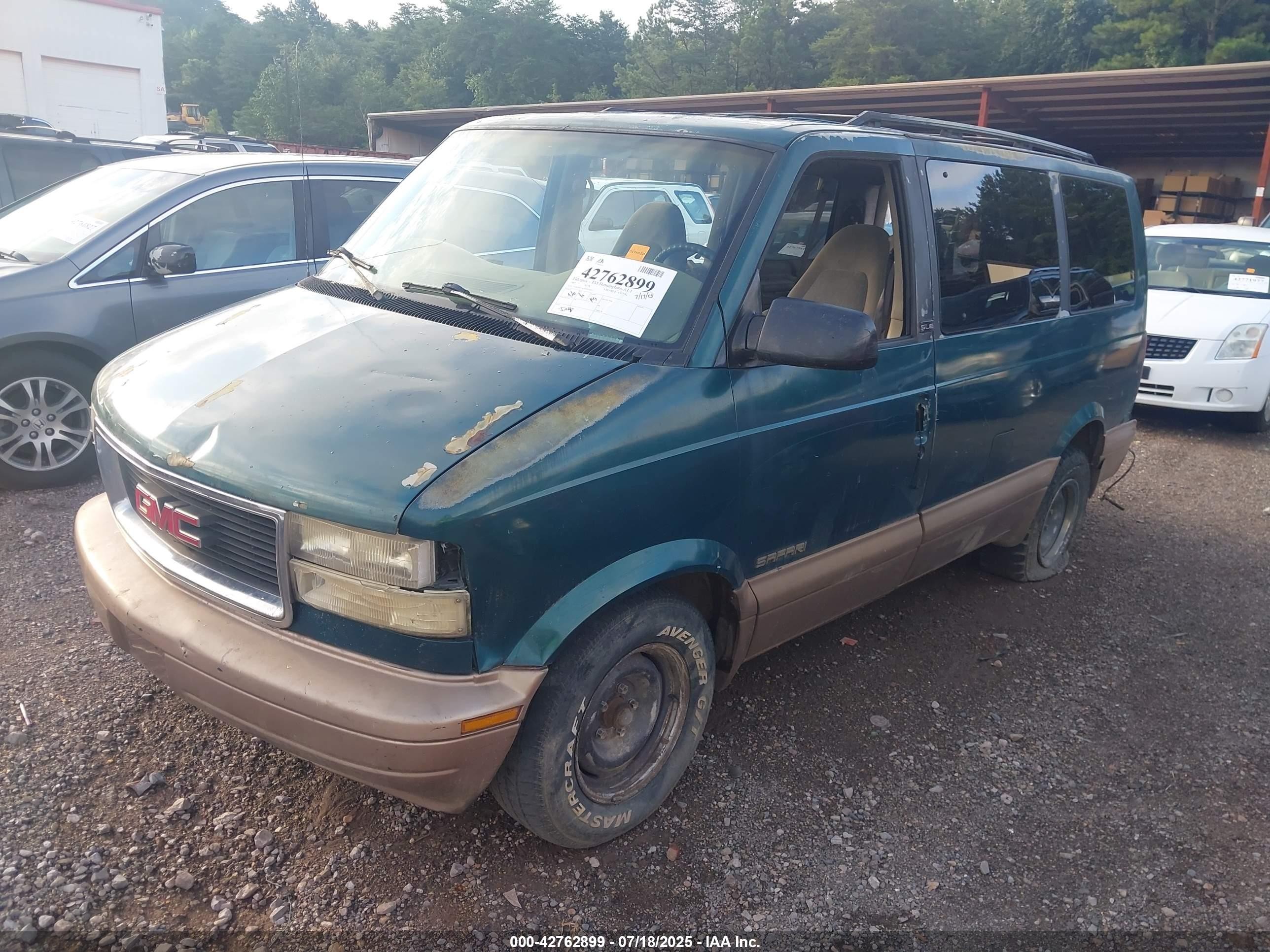 1997 Gmc Safari Passenger Slx Cmi Зеленый vin: 1GKDM19W8VB526931
