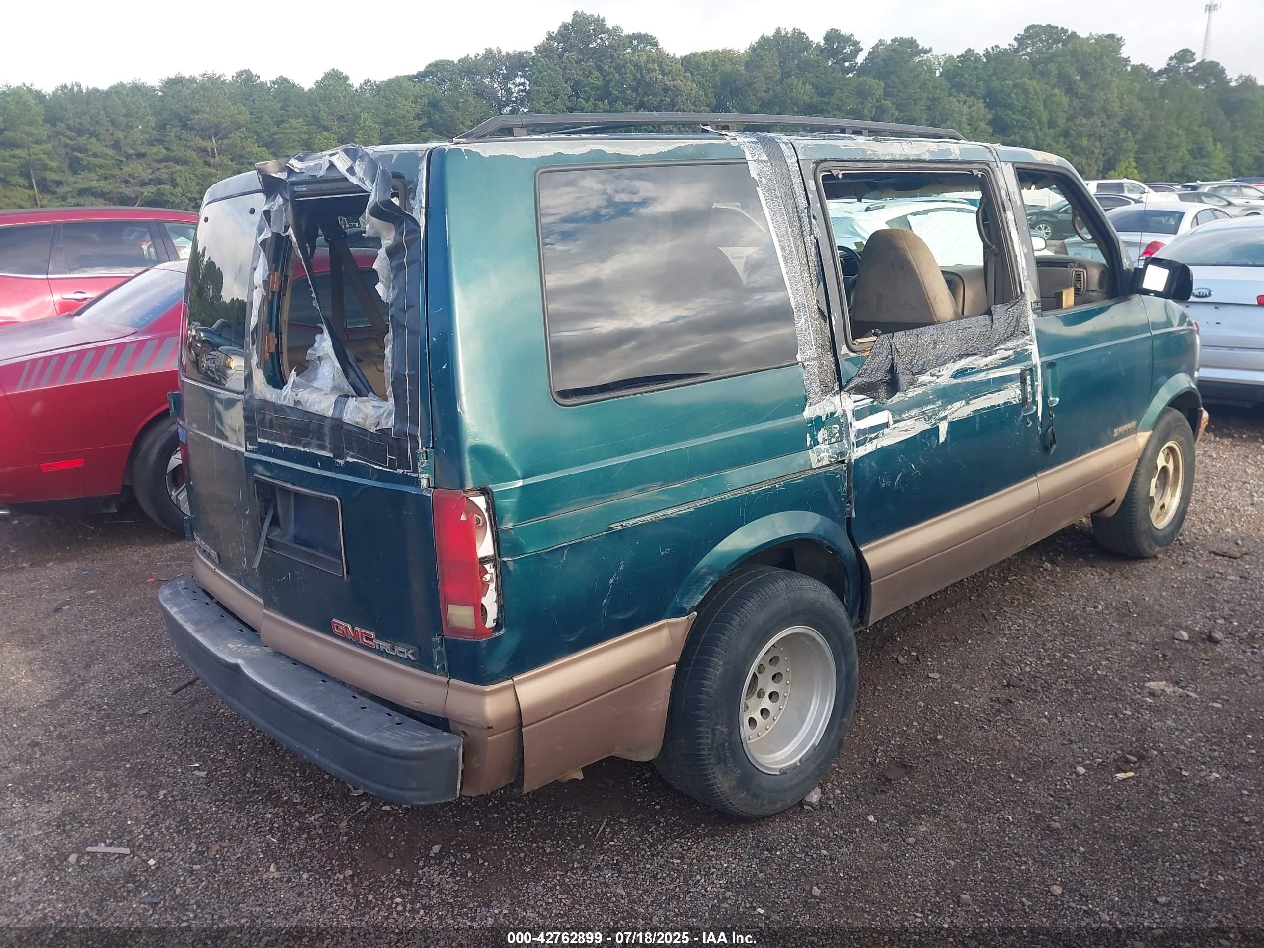 1997 Gmc Safari Passenger Slx Cmi Зеленый vin: 1GKDM19W8VB526931