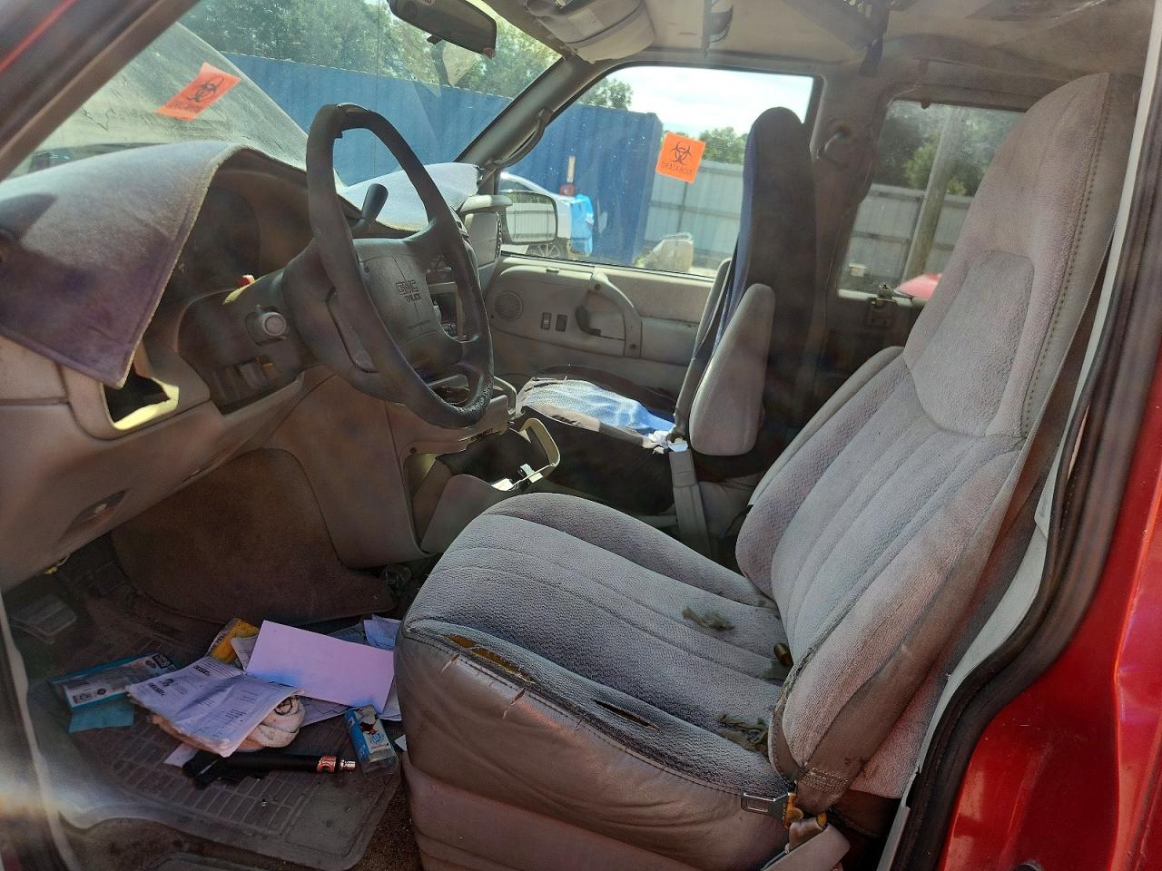 1997 Gmc Safari Xt Burgundy vin: 1GKDM19W9VB537579