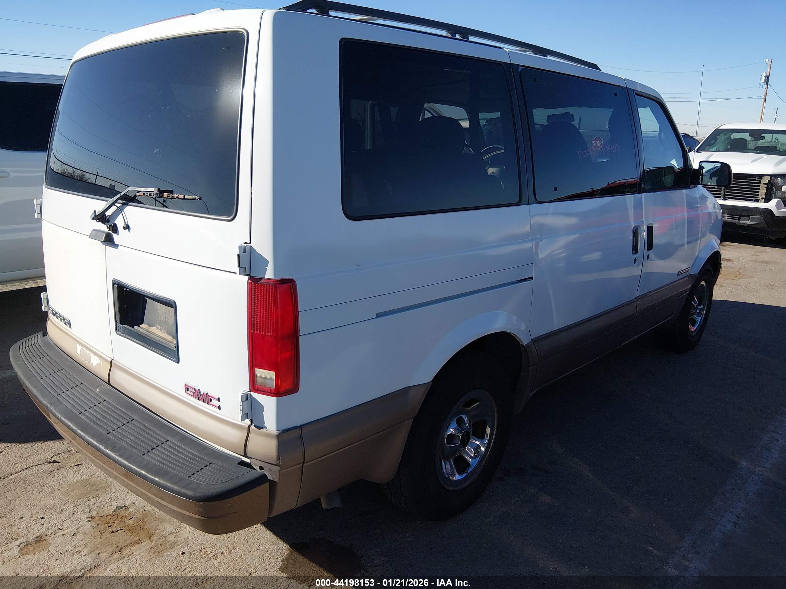 1998 Gmc Safari Sle White vin: 1GKDM19W9WB504213