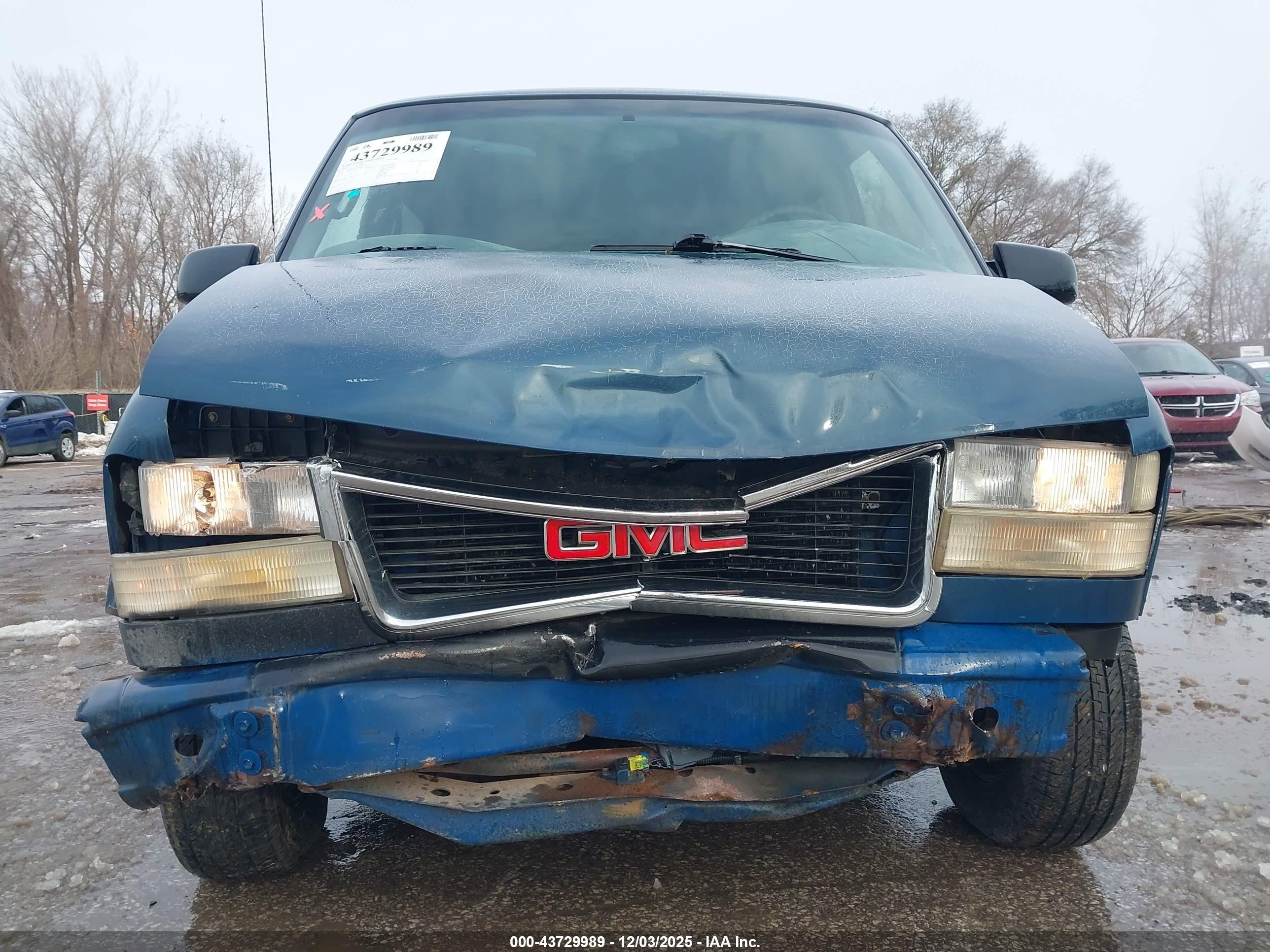 1998 Gmc Safari Sle Blue vin: 1GKDM19W9WB537468