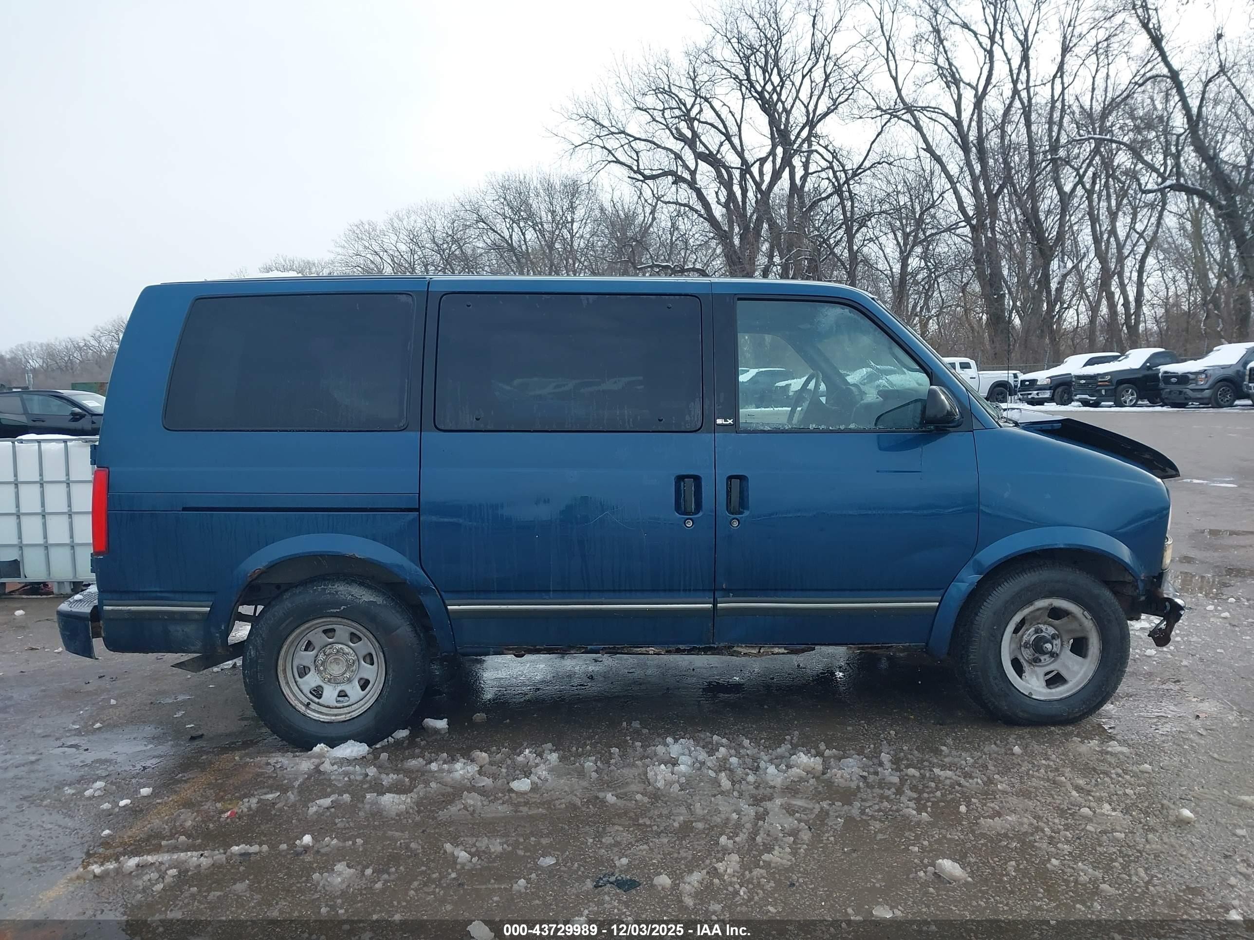 1998 Gmc Safari Sle Blue vin: 1GKDM19W9WB537468