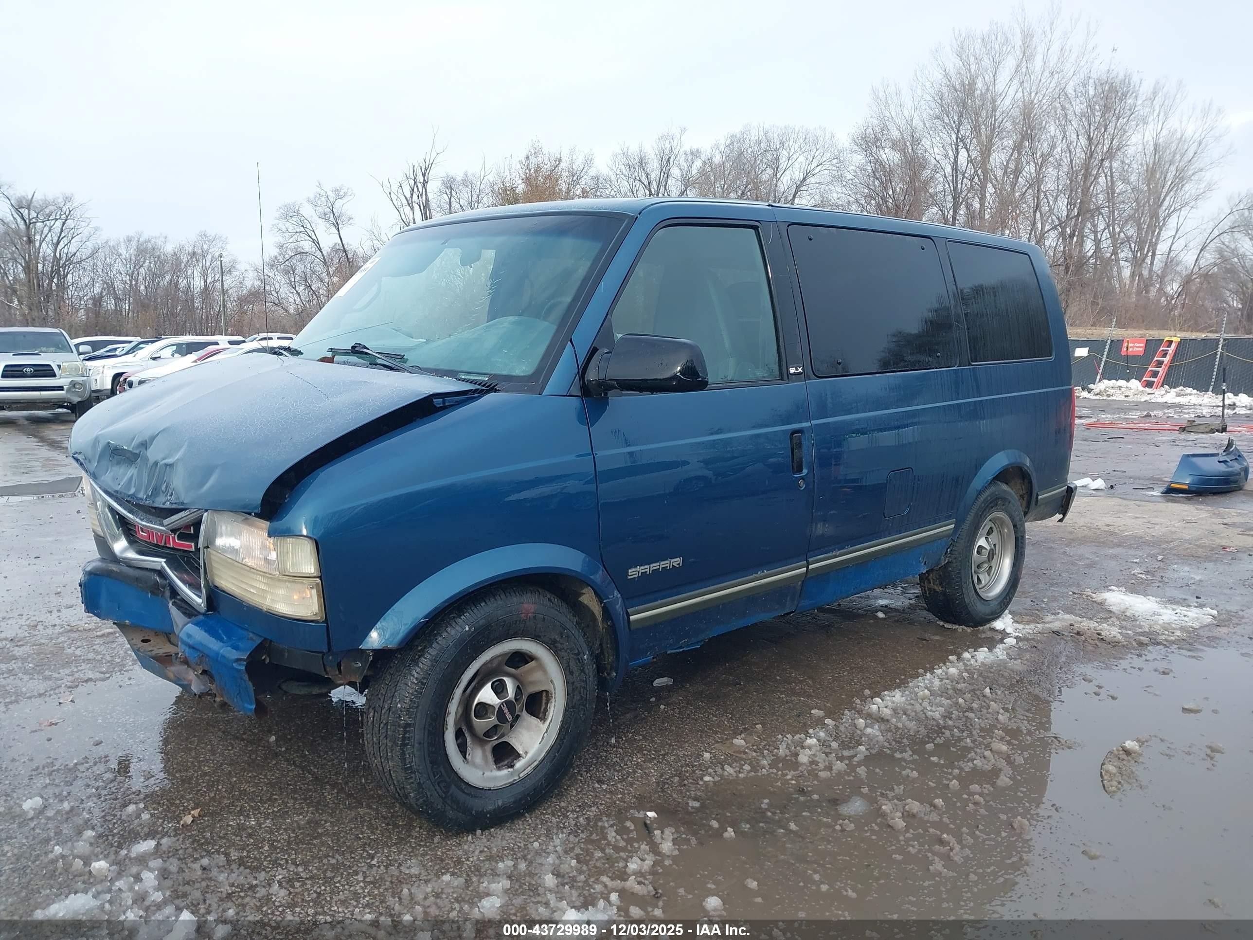 1998 Gmc Safari Sle Blue vin: 1GKDM19W9WB537468