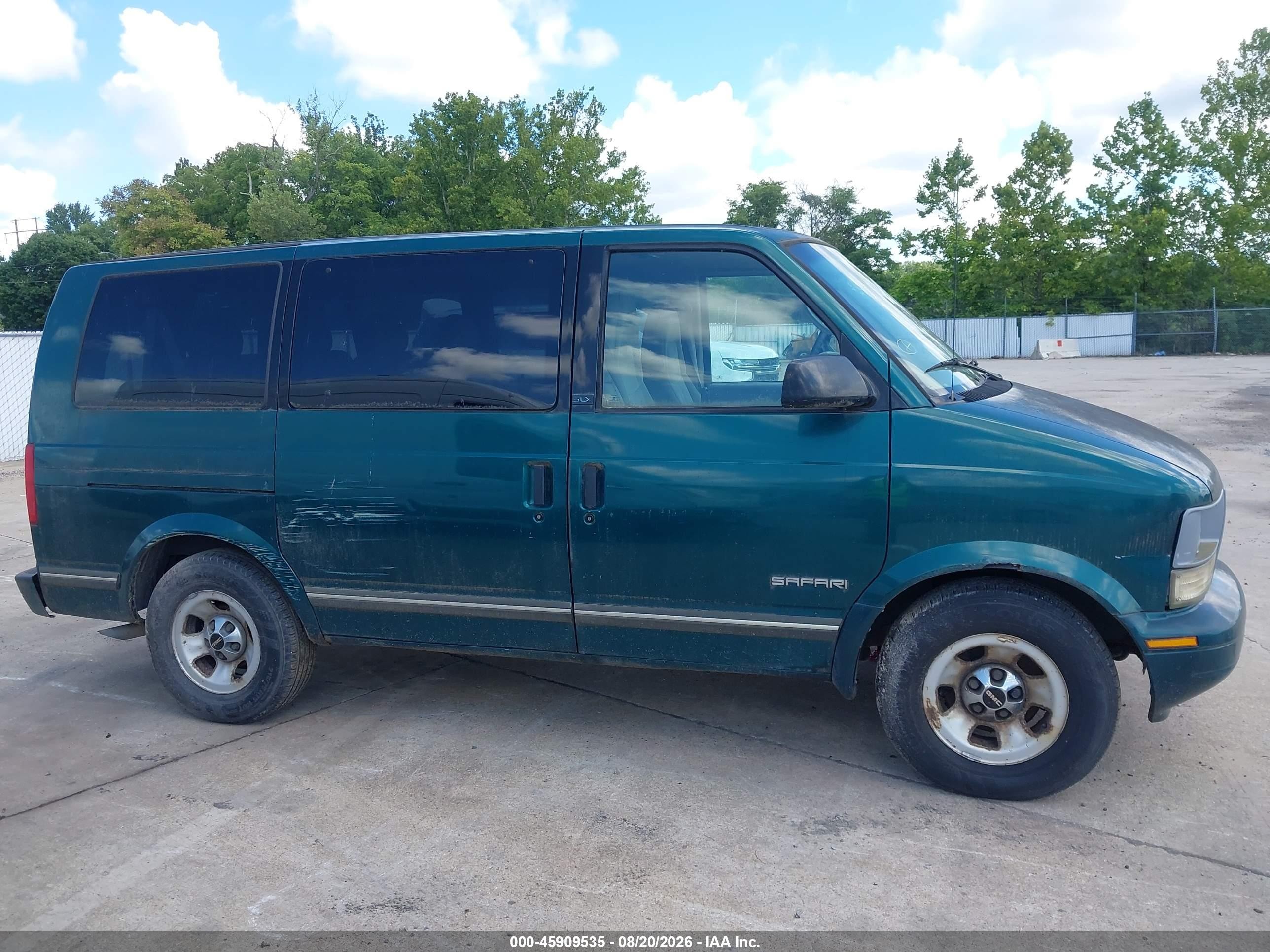 1997 Gmc Safari Passenger Slx Cmi Зеленый vin: 1GKDM19WXVB543598