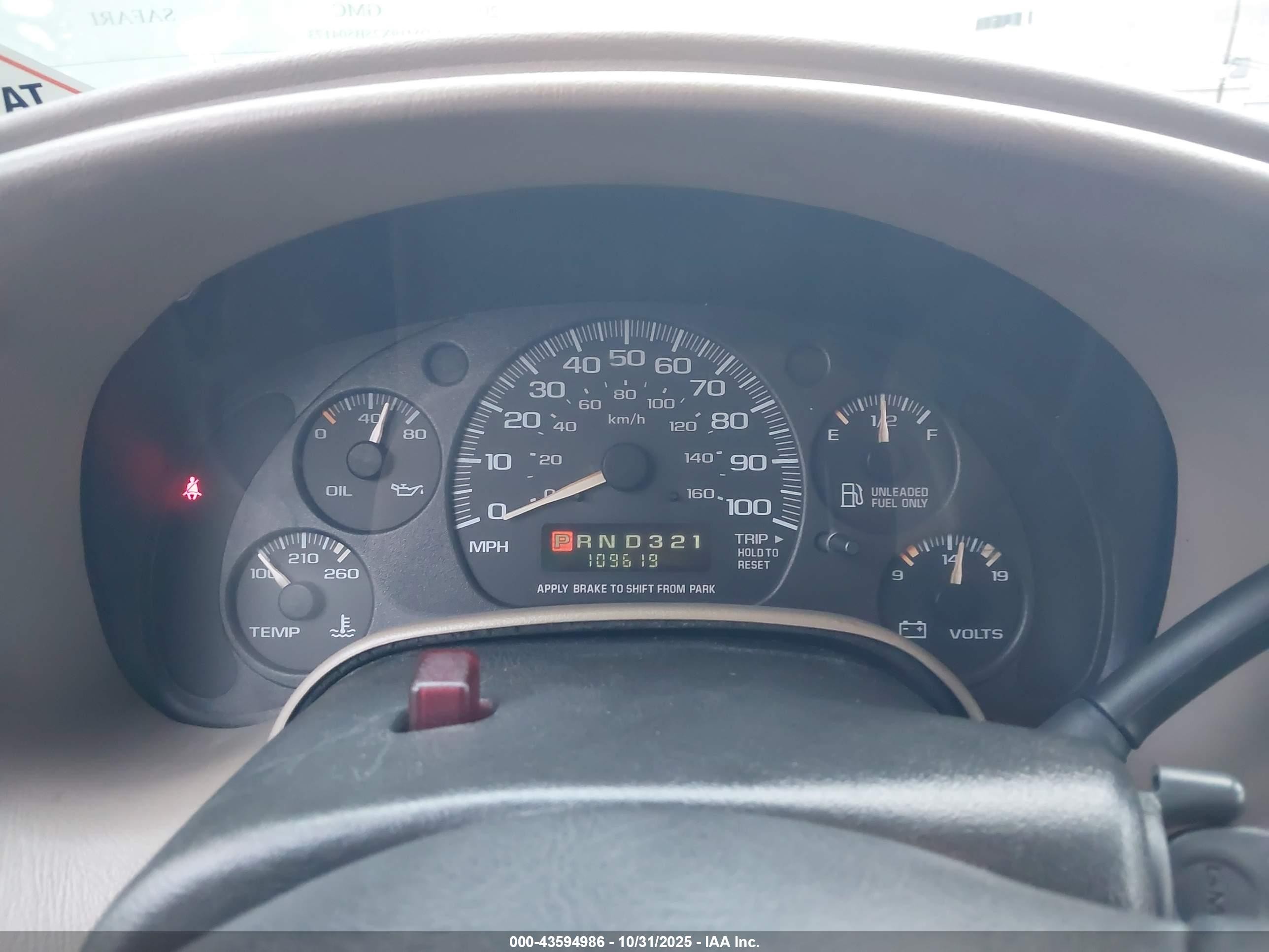 2005 Gmc Safari   White vin: 1GKDM19X25B504173