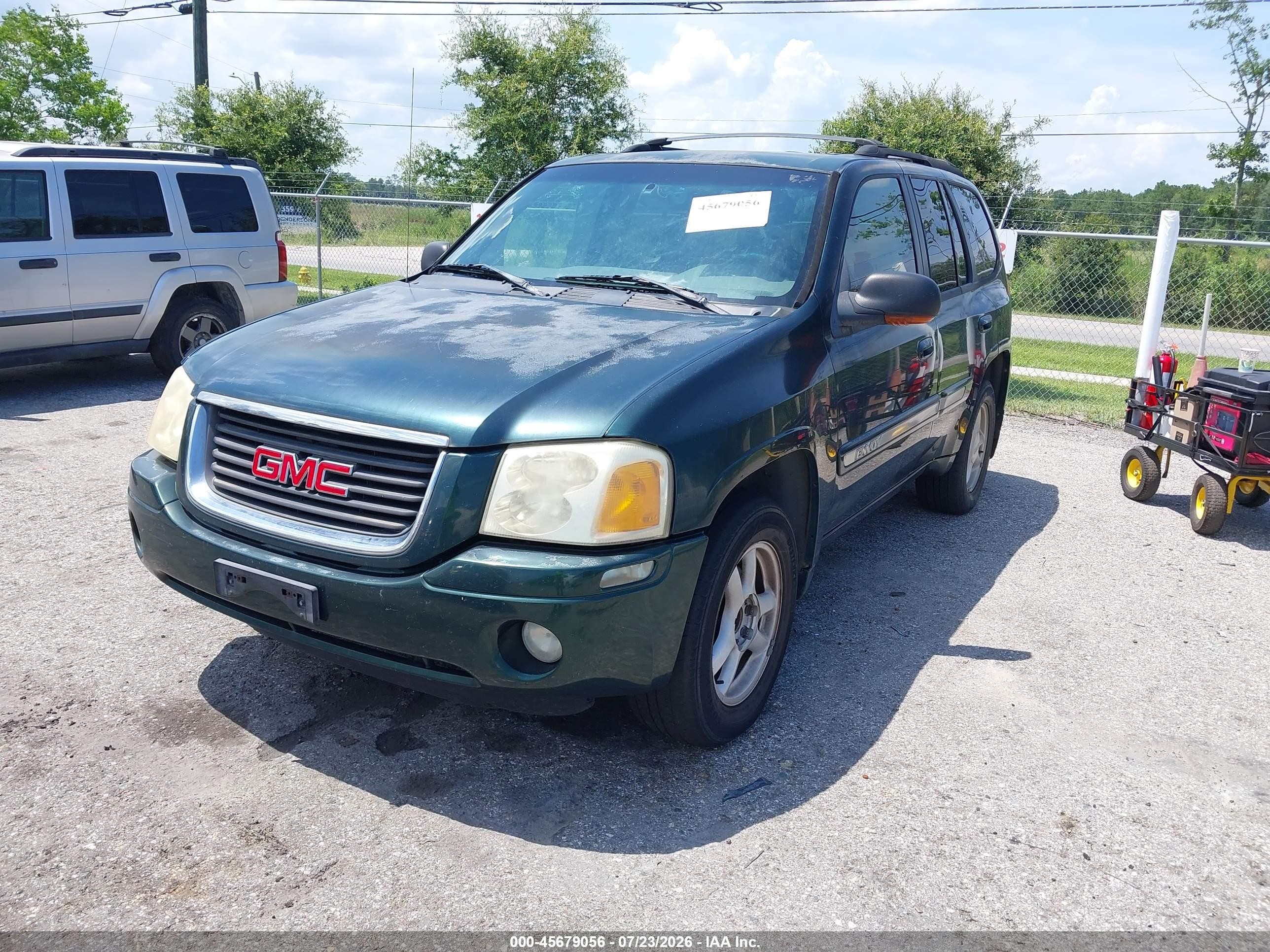 2003 Gmc Envoy Slt Gray vin: 1GKDS13S032187235